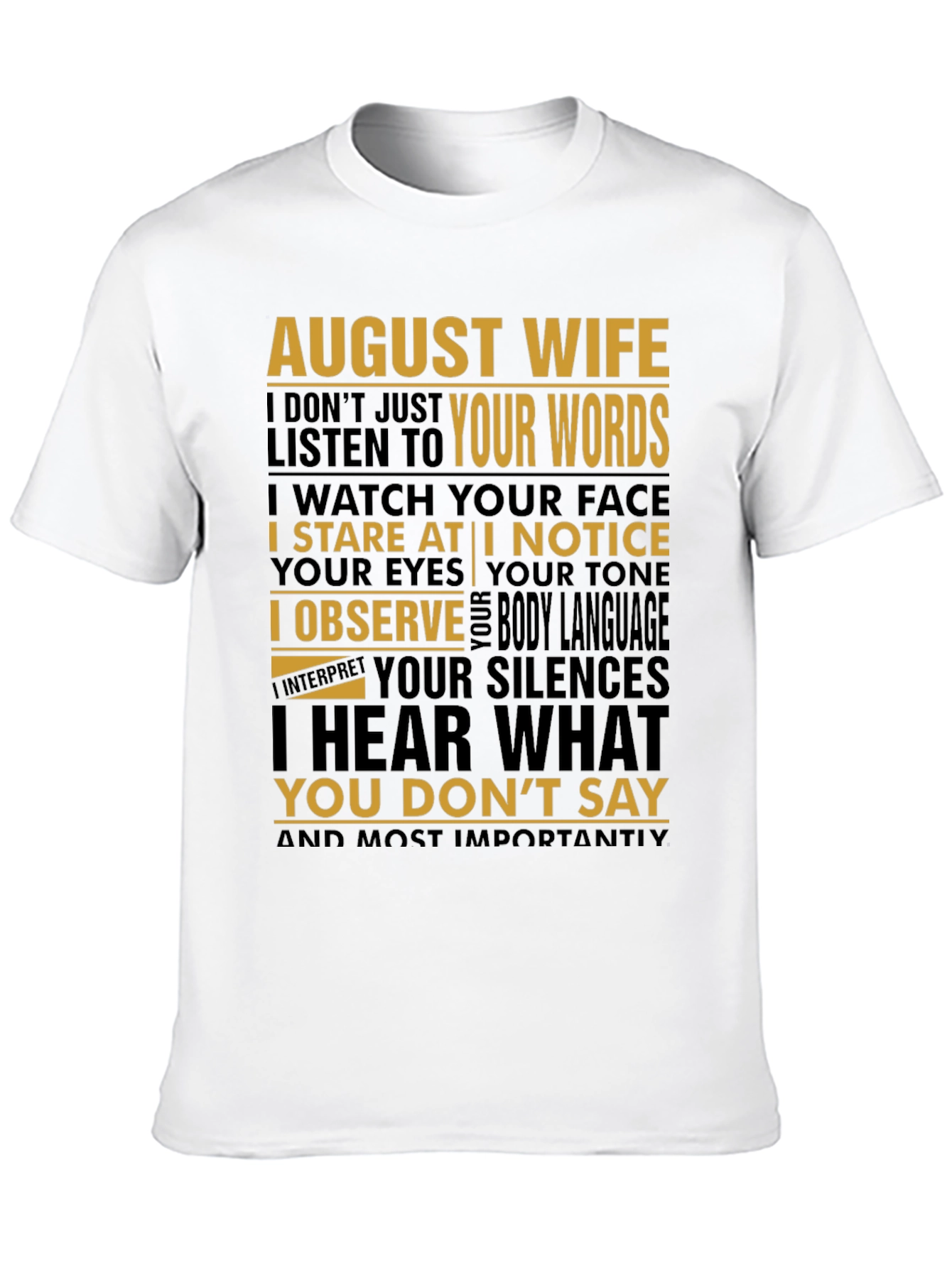 August Wife Graphic T-Shirt