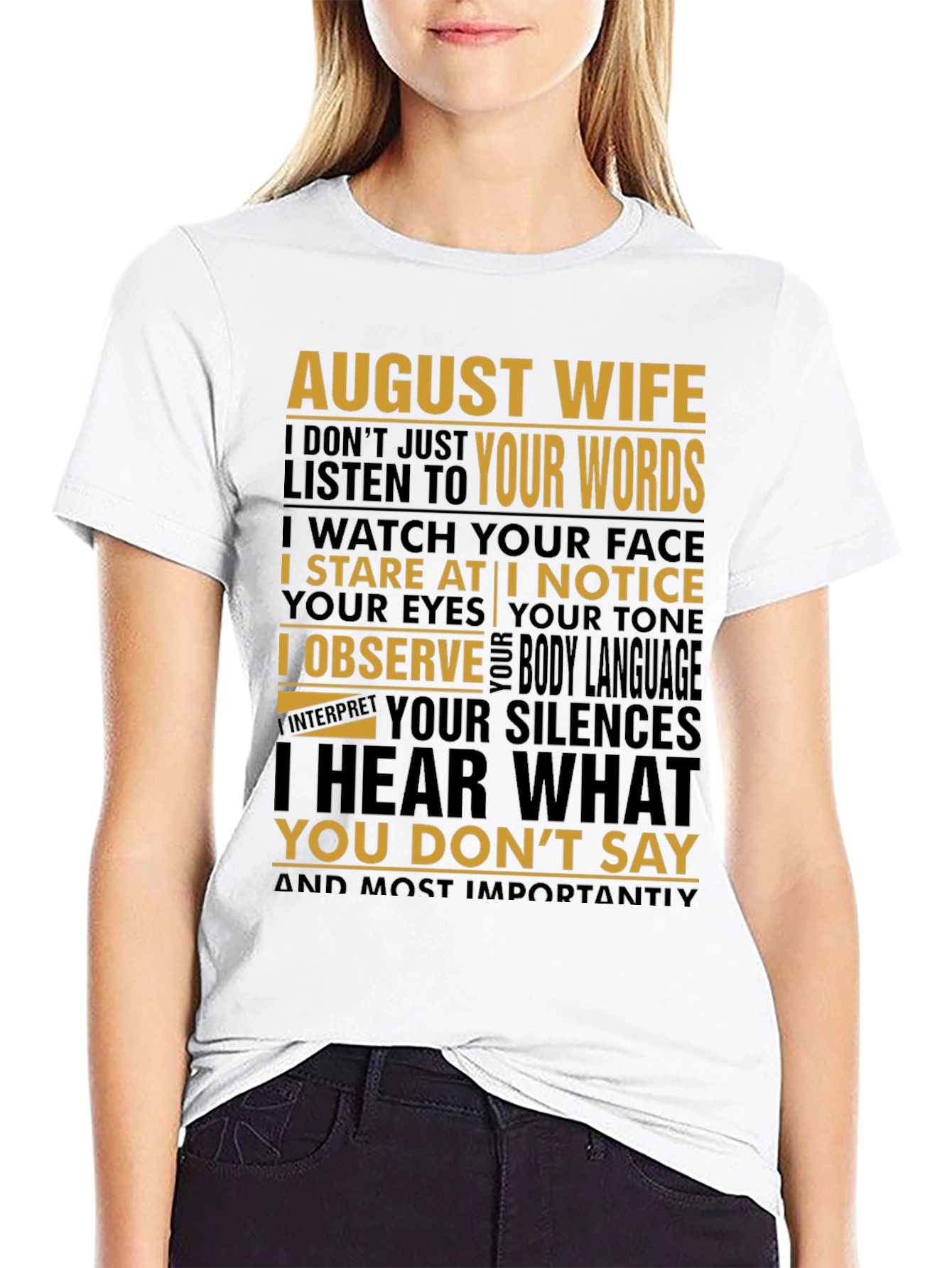 August Wife Graphic T-Shirt