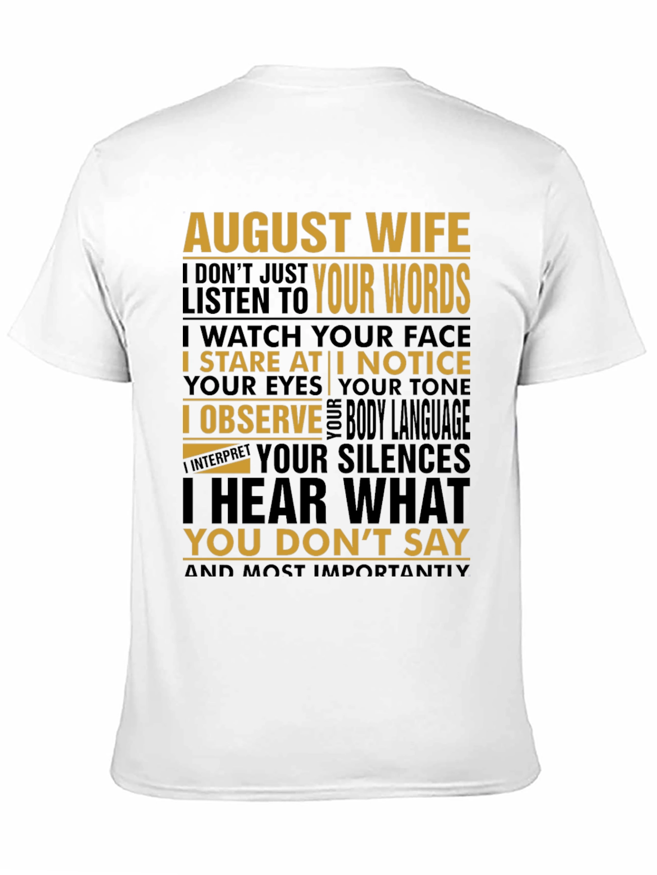 August Wife Graphic T-Shirt
