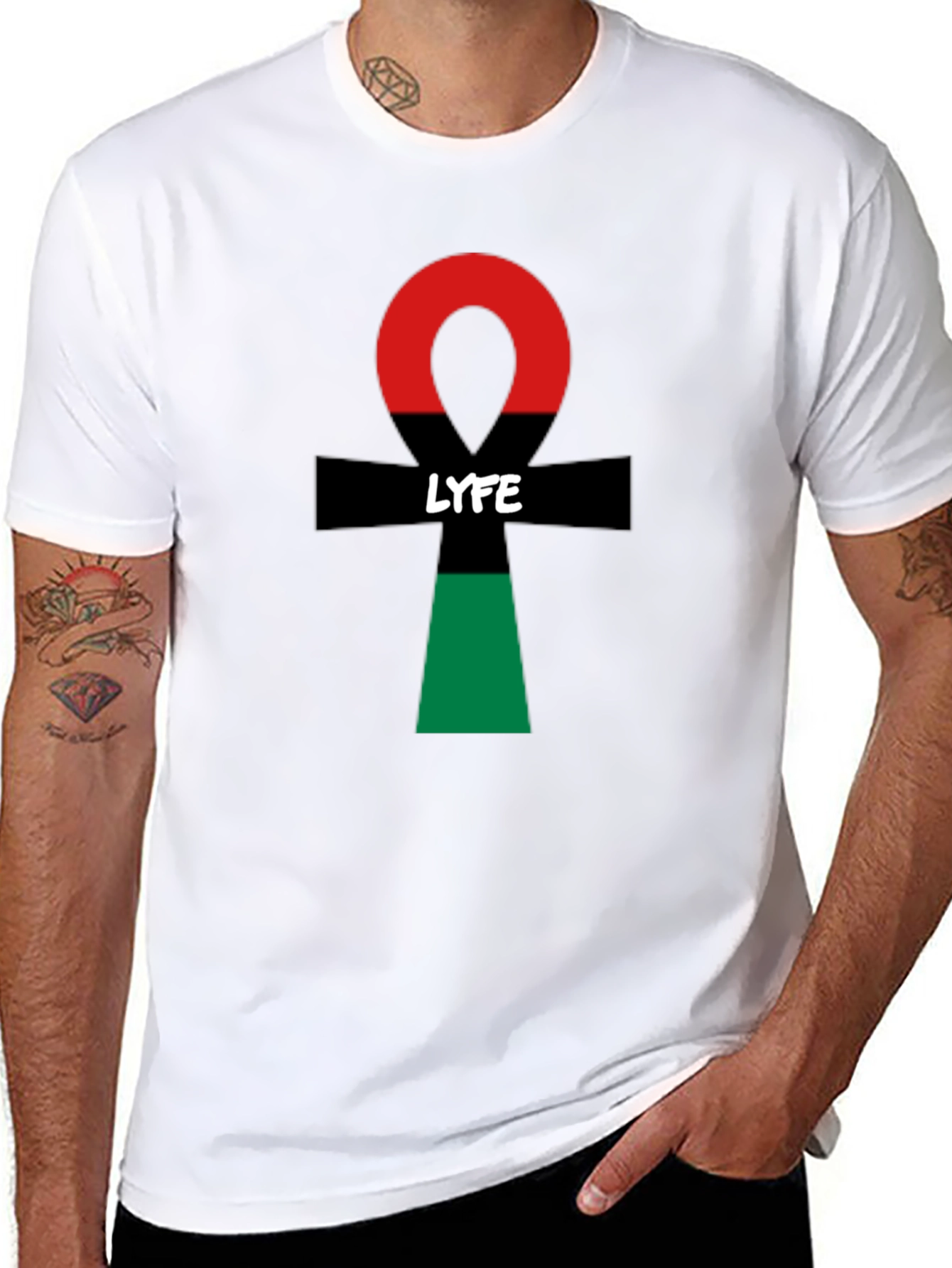 LYFE Ankh Symbol T-Shirt - Stylish & Unique