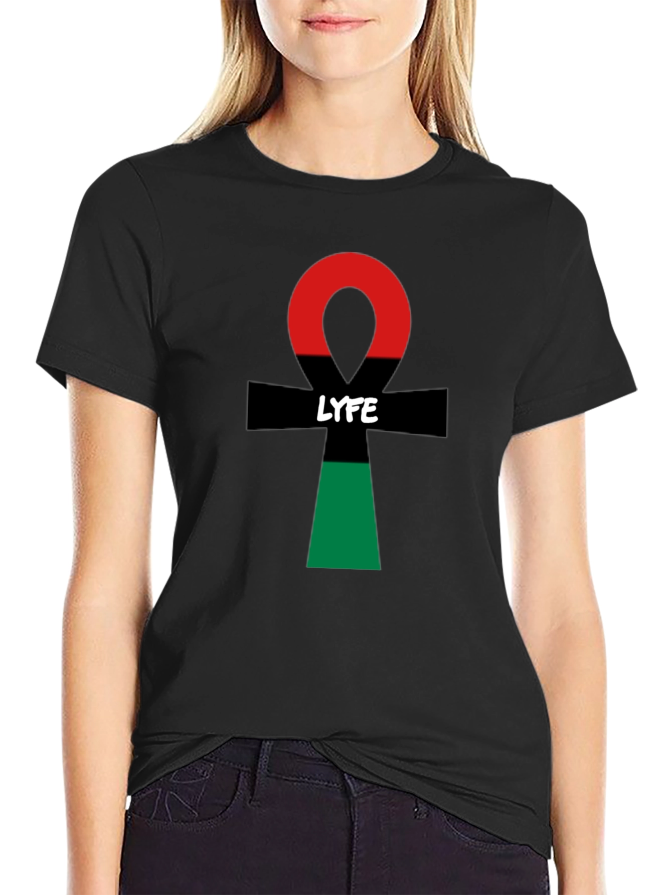 LYFE Ankh Symbol T-Shirt - Stylish & Unique