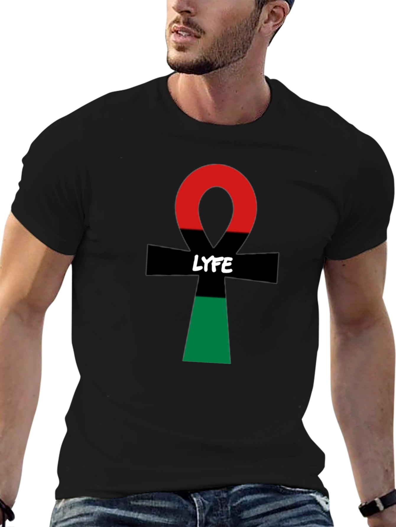 LYFE Ankh Symbol T-Shirt - Stylish & Unique