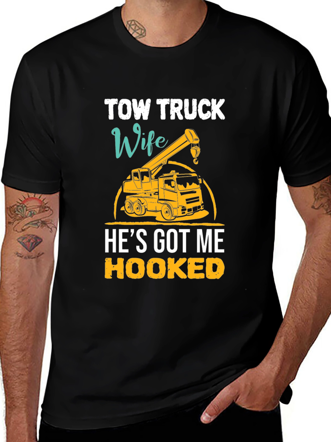 Tow Truck Wife Graphic Tee - Hooked Design