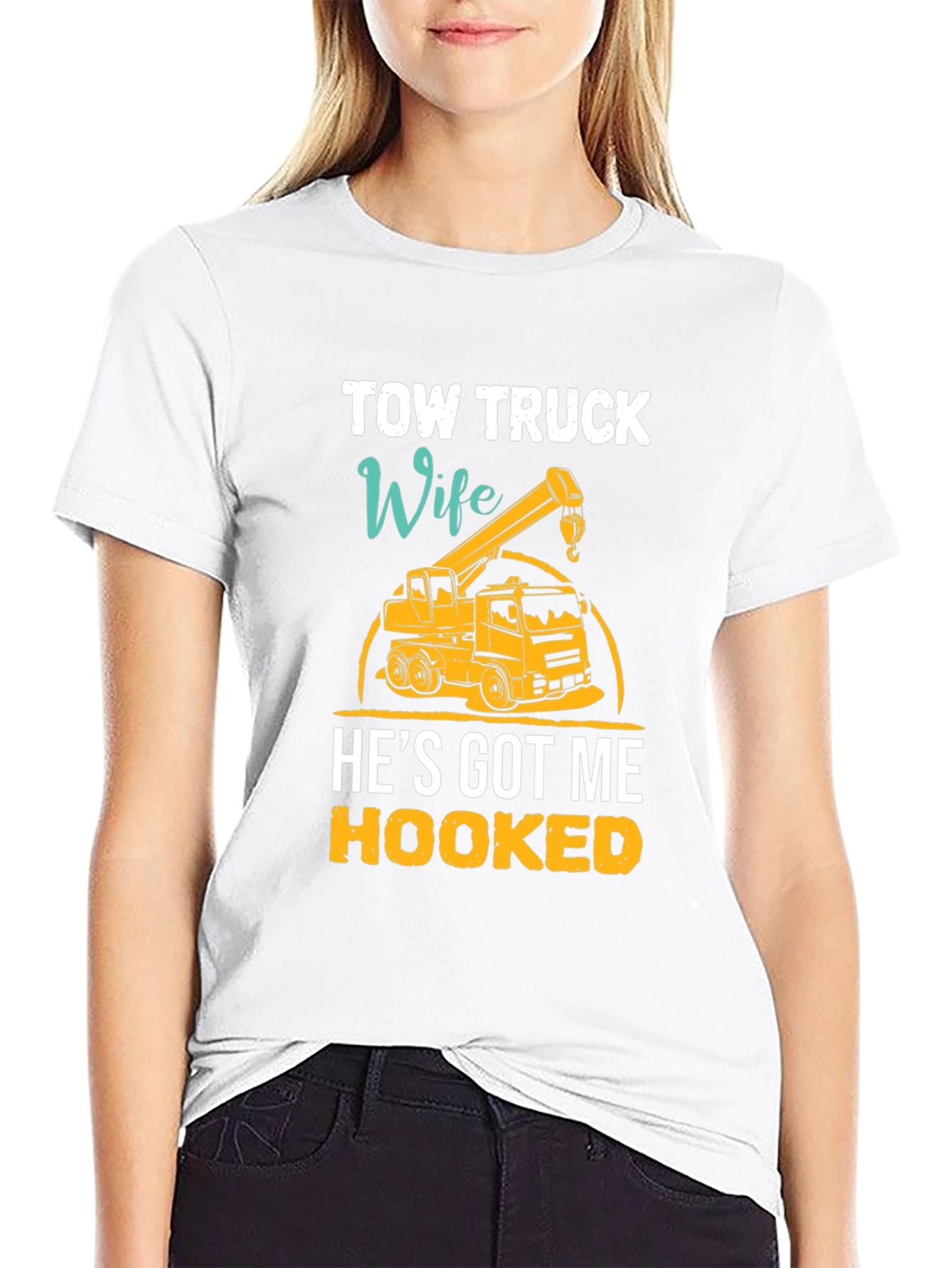 Tow Truck Wife Graphic Tee - Hooked Design