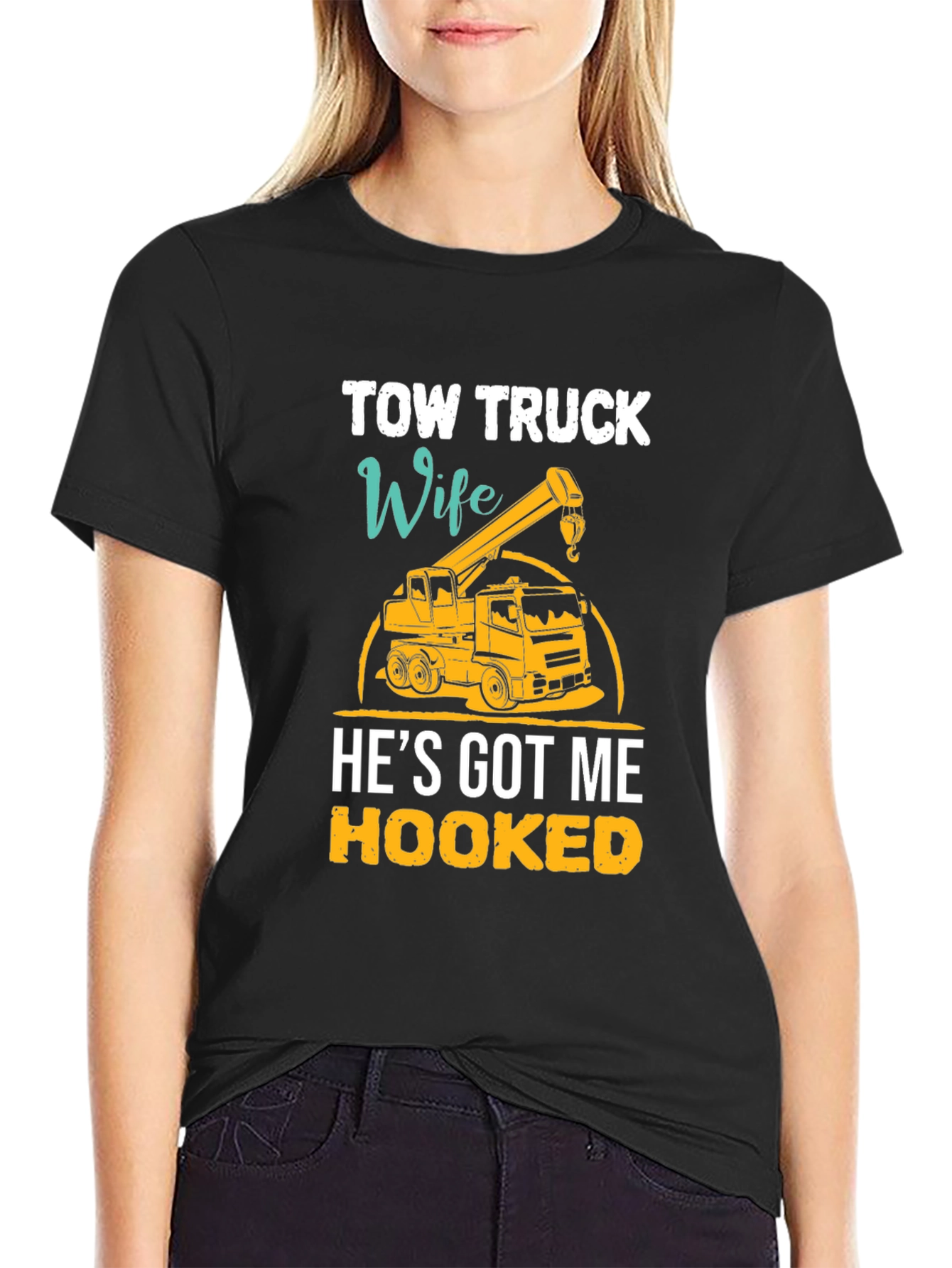 Tow Truck Wife Graphic Tee - Hooked Design