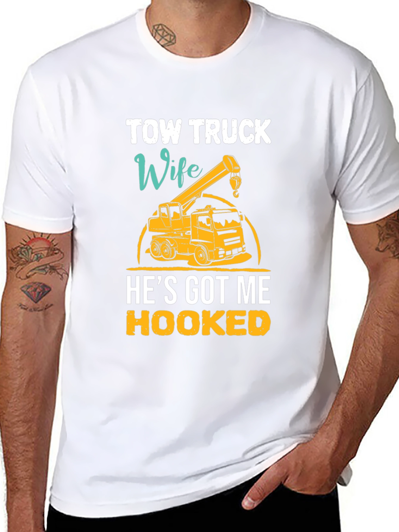 Tow Truck Wife Graphic Tee - Hooked Design