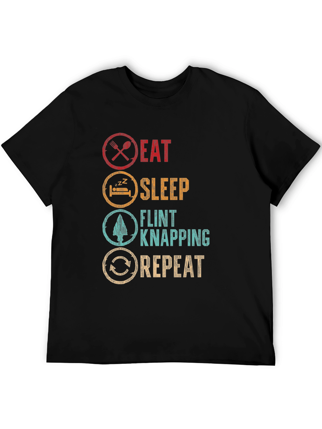 Eat Sleep Flint Knapping Repeat T-Shirt