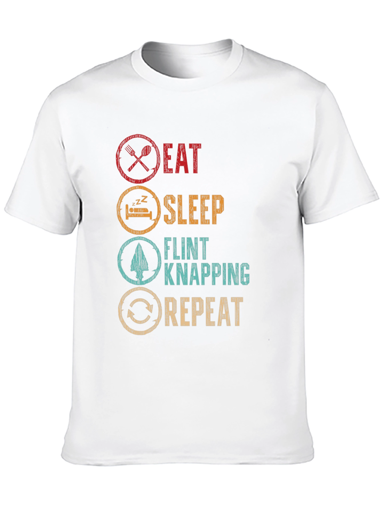 Eat Sleep Flint Knapping Repeat T-Shirt
