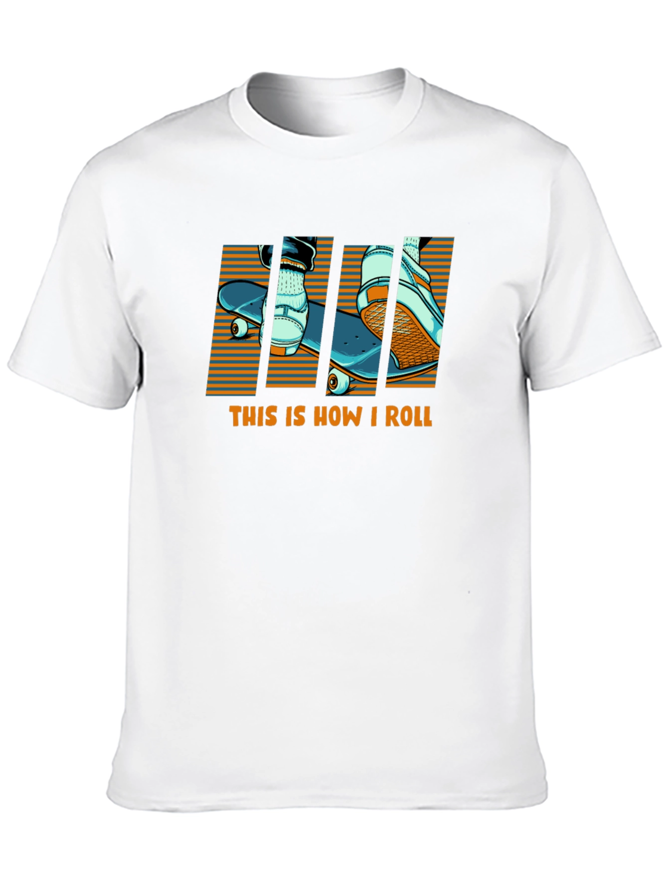 Skateboard T-Shirt - This Is How I Roll Design