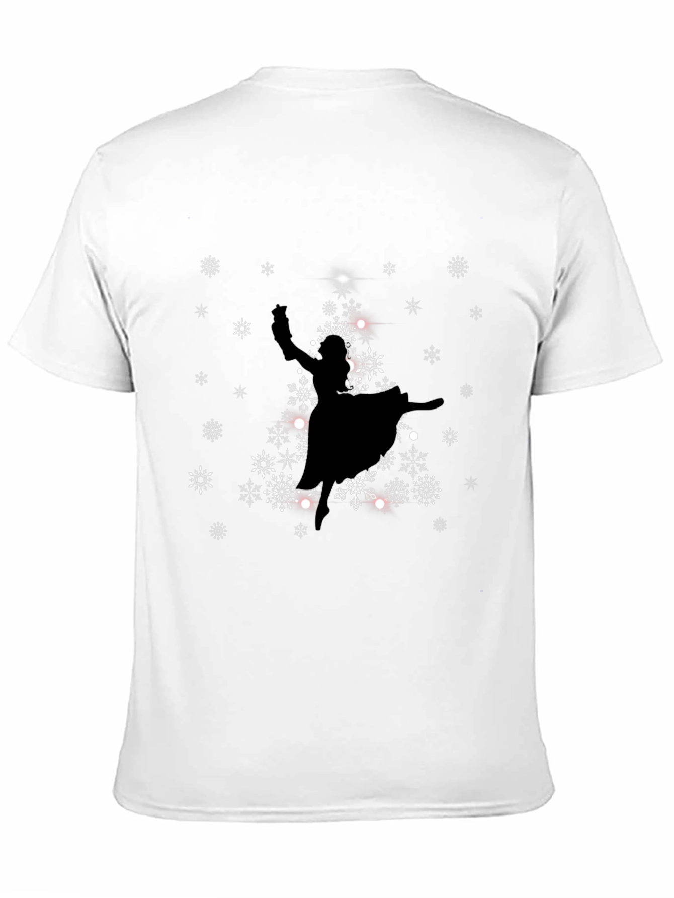 Christmas Tree Ballerina Black Graphic Tee