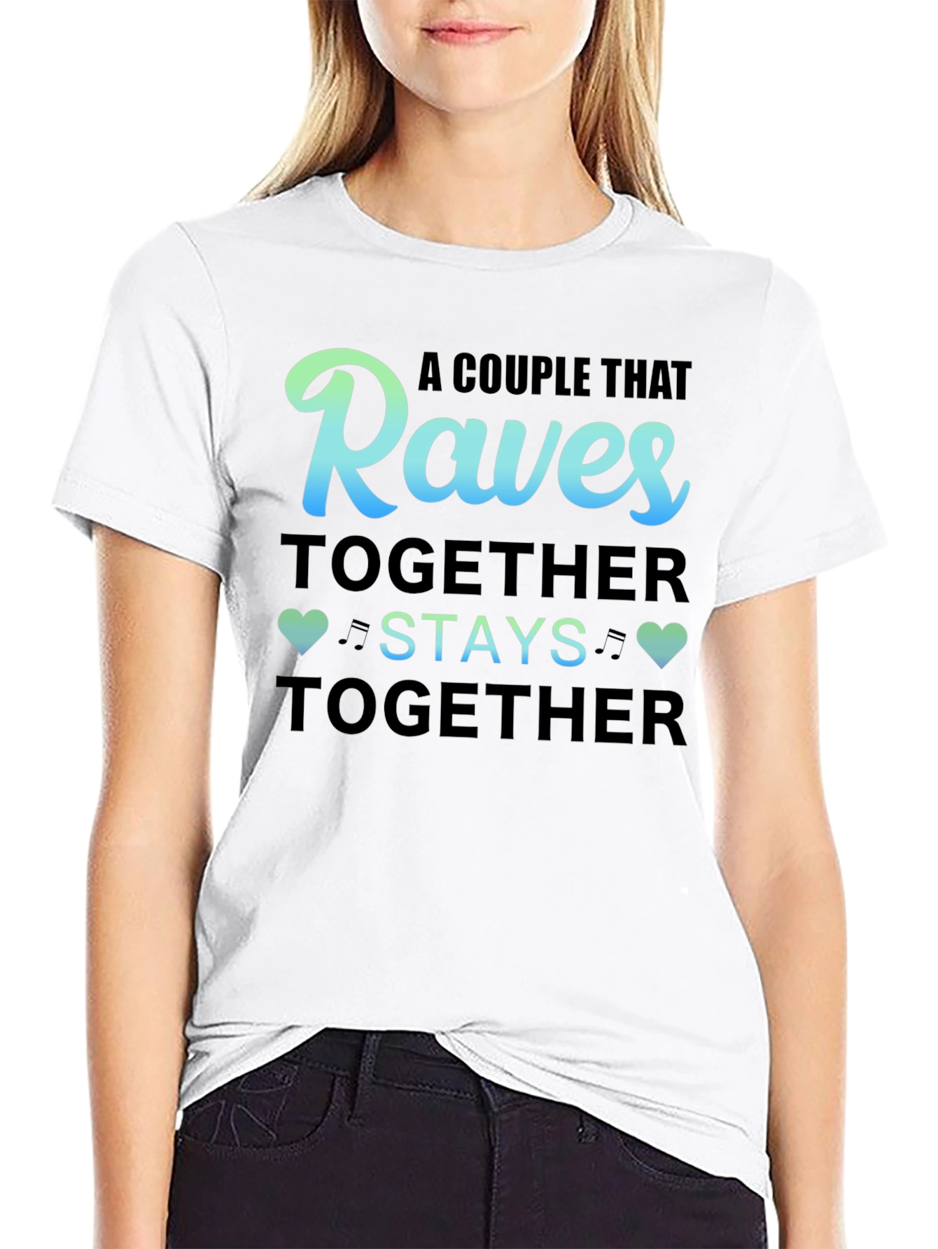 Raves Together Couple T-Shirt