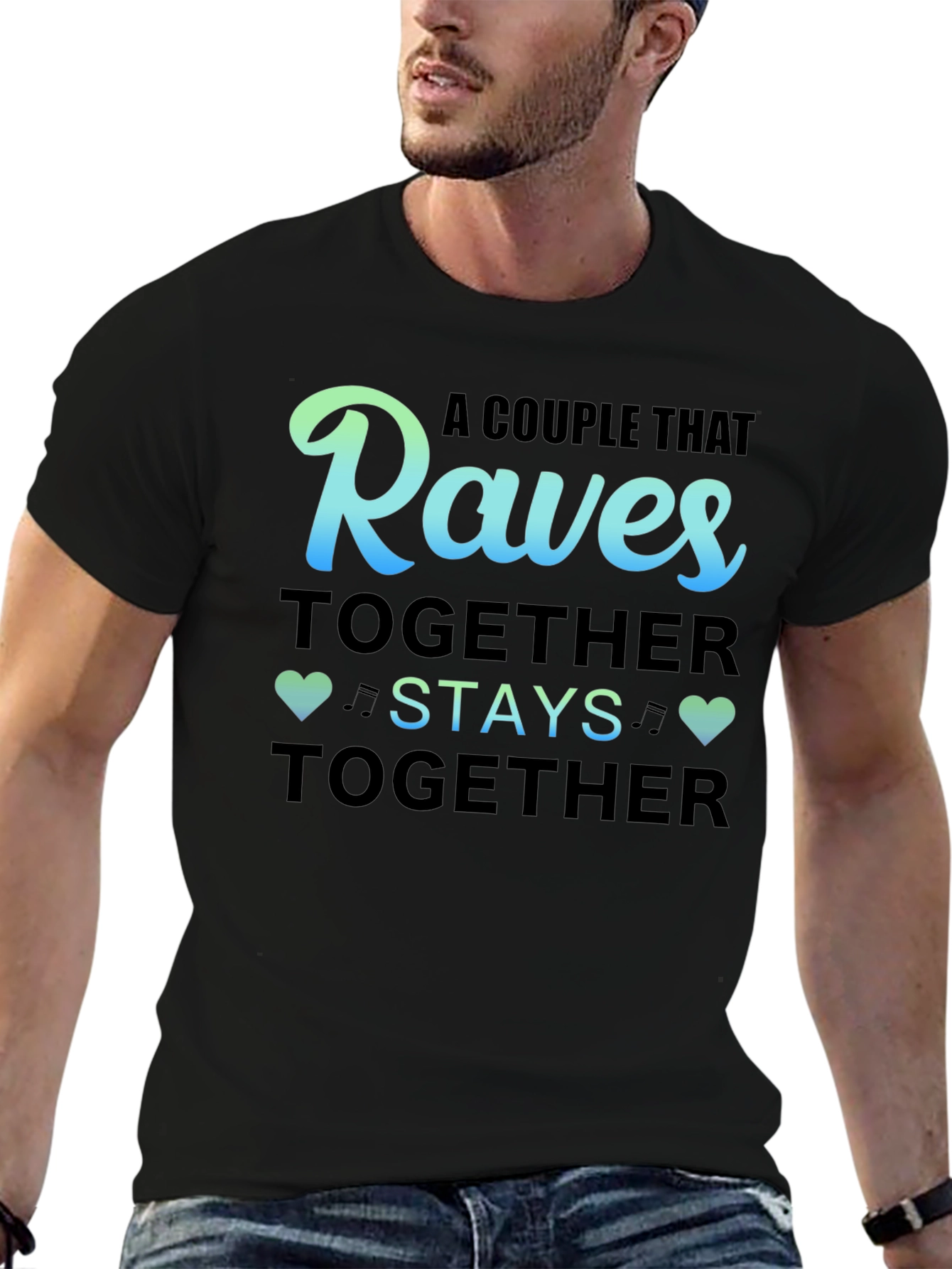 Raves Together Couple T-Shirt