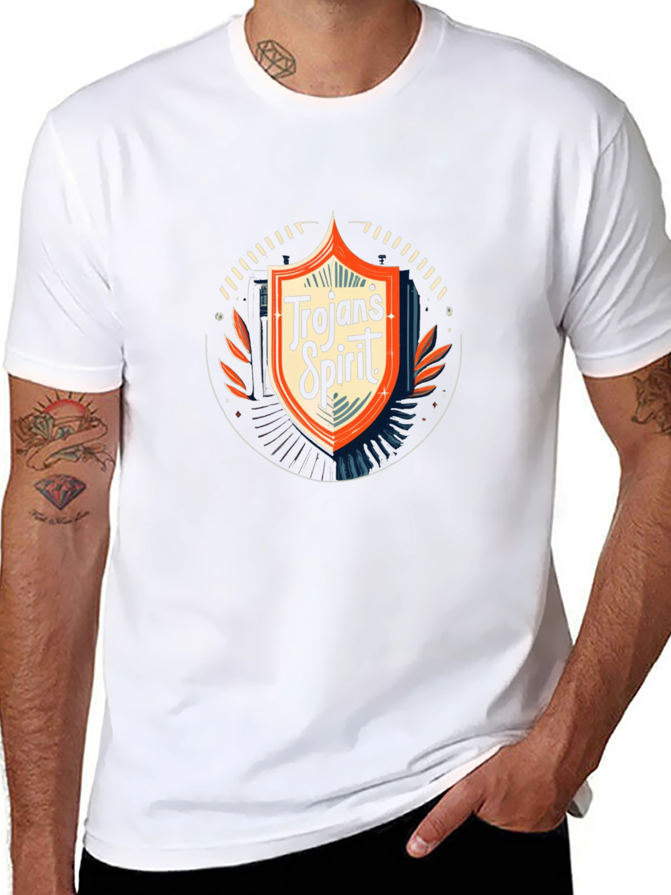Trojans Spirit Graphic Tee - Black