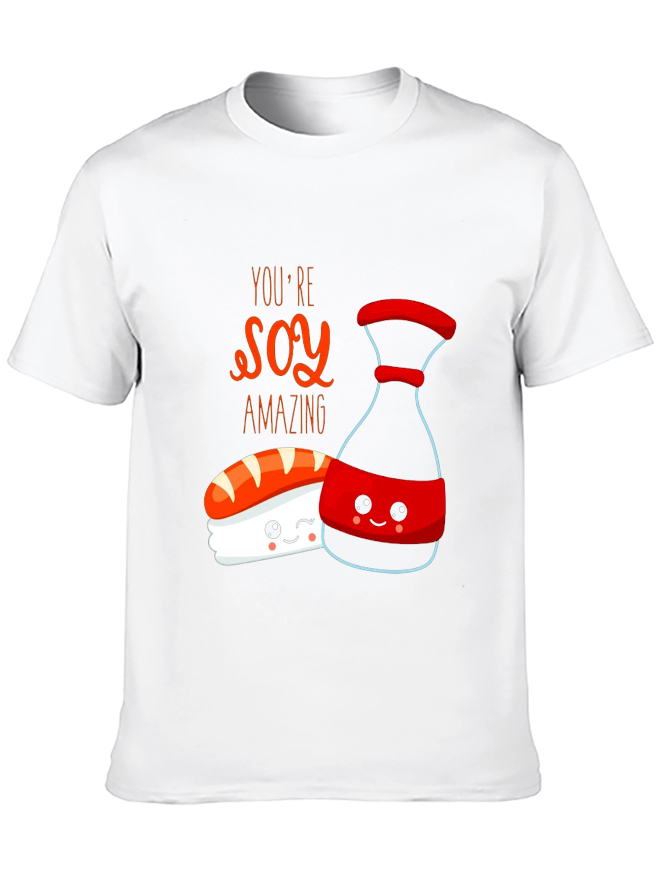 Soy Amazing Sushi Graphic Tee - Unisex Black T-Shirt