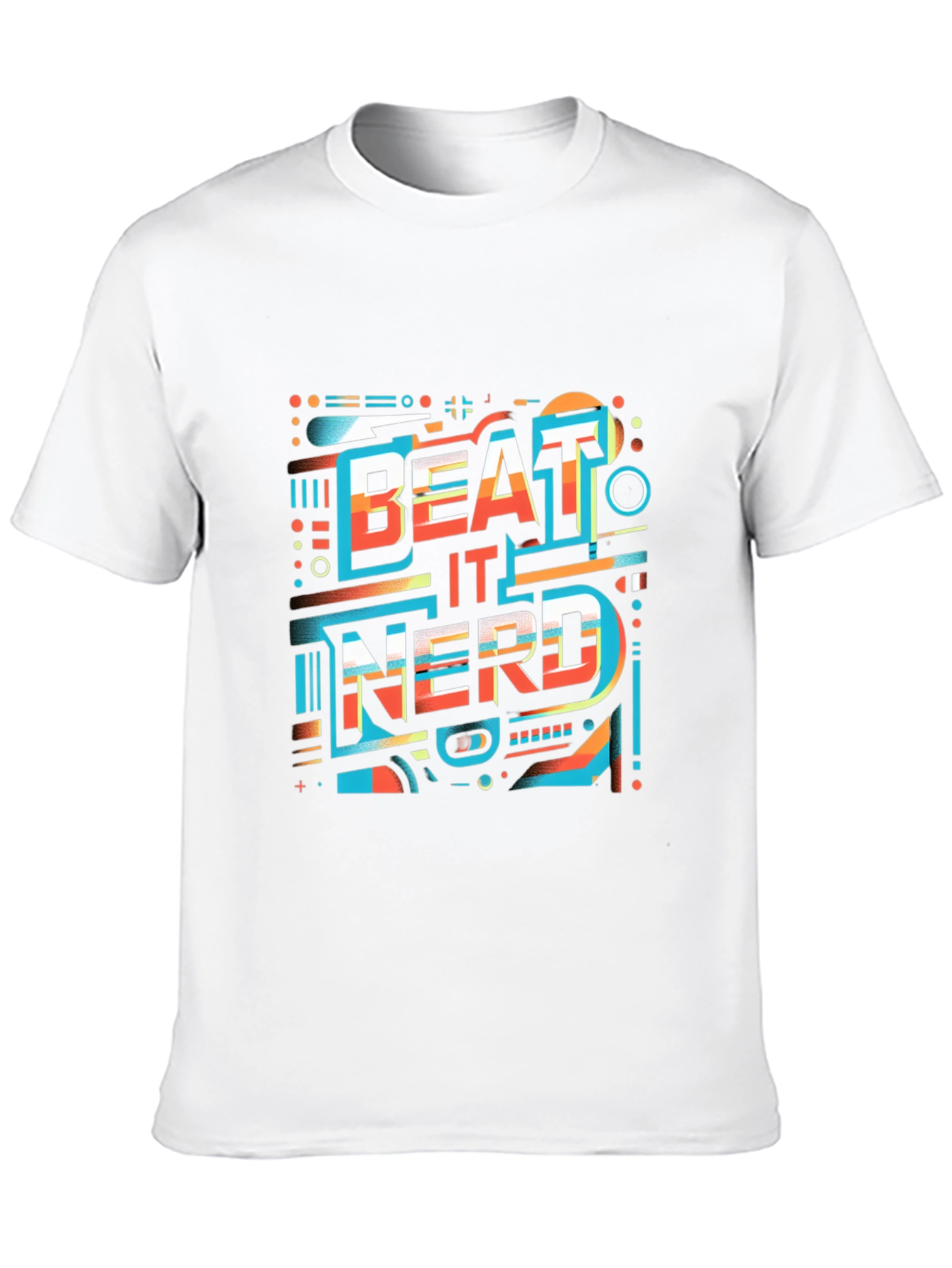 Beat It Nerd Graphic Tee - Stylish Black T-Shirt