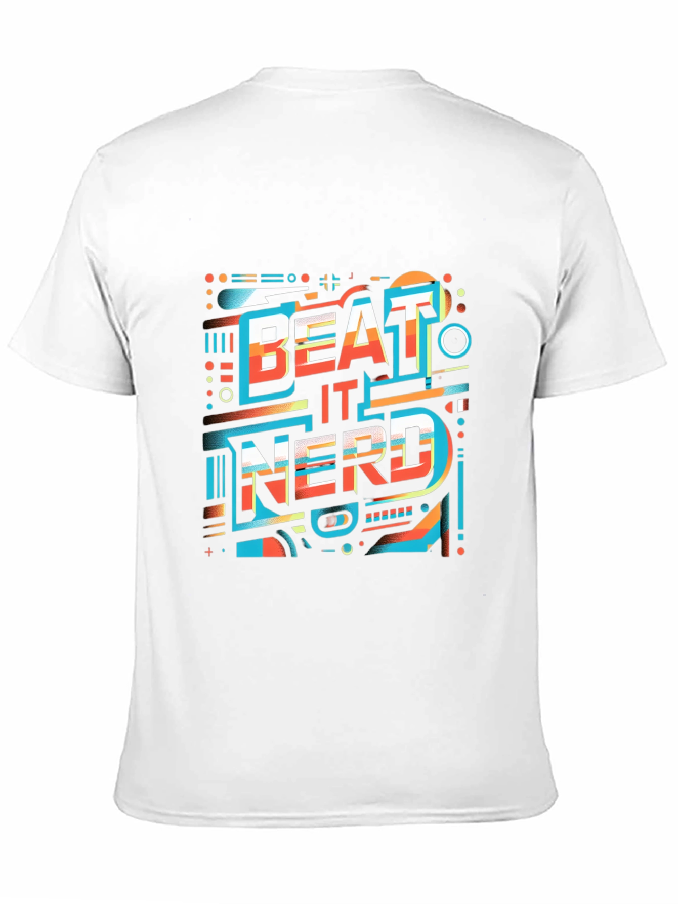 Beat It Nerd Graphic Tee - Stylish Black T-Shirt