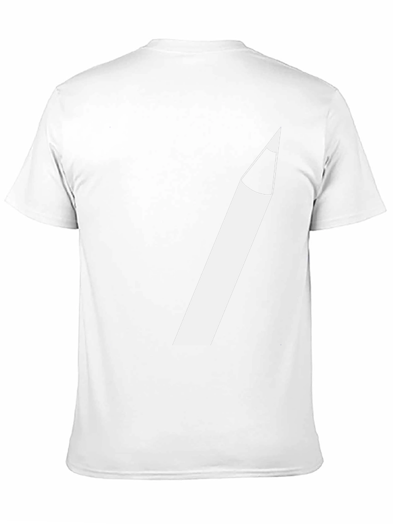 Pencil Graphic Tee - Creative Black T-Shirt