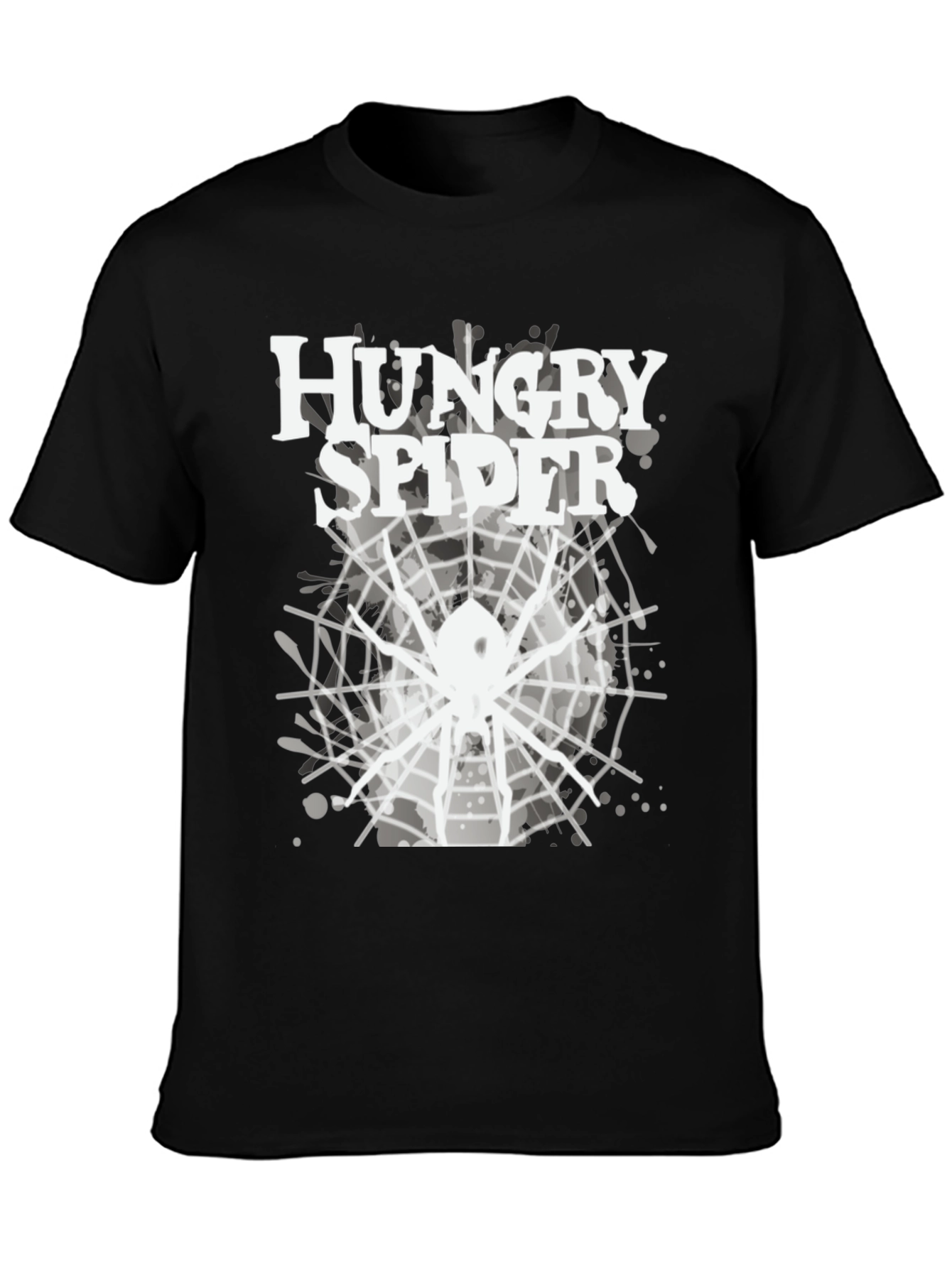 Hungry Spider Graphic Tee - Black Cotton Blend