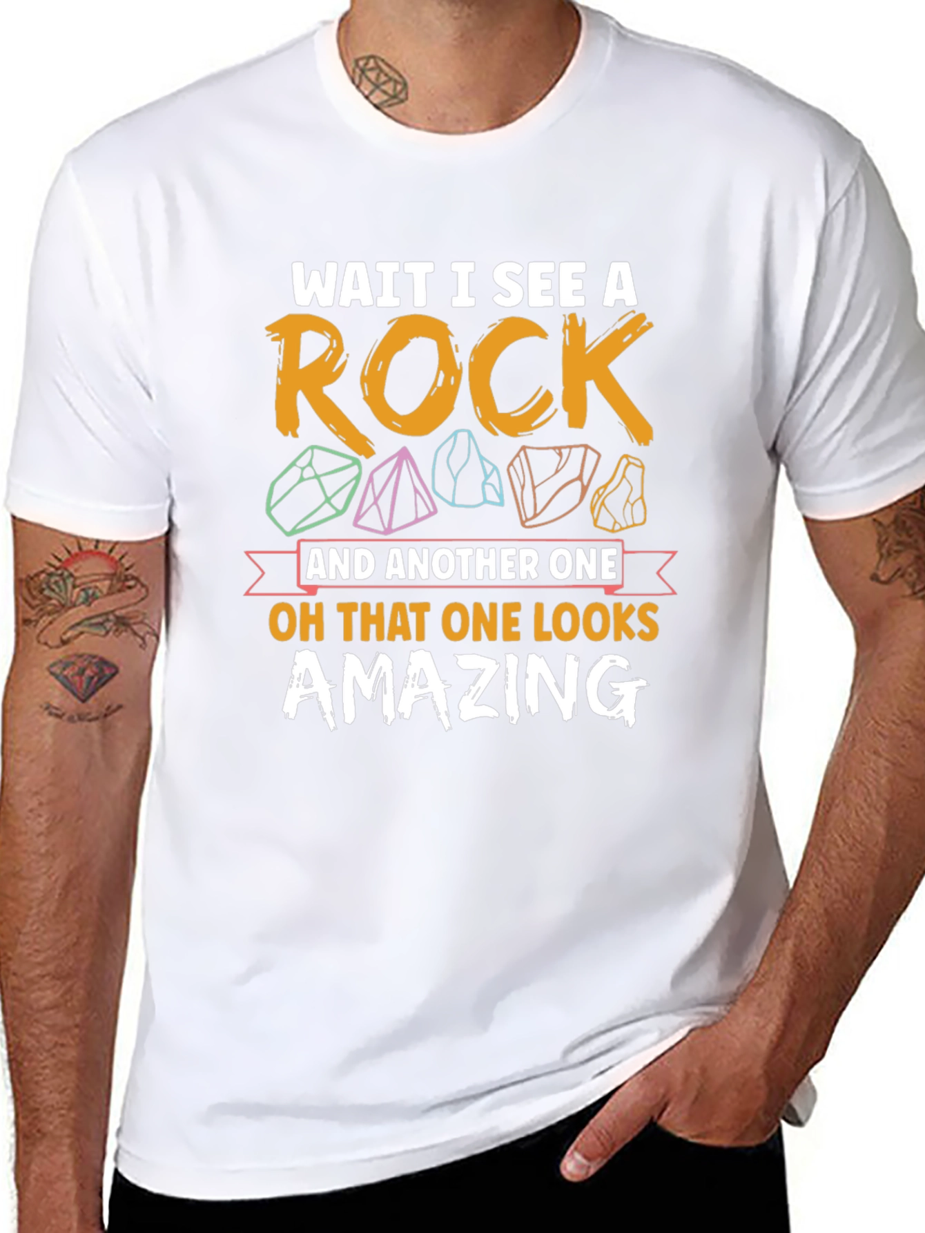 Wait I See a Rock Graphic Tee