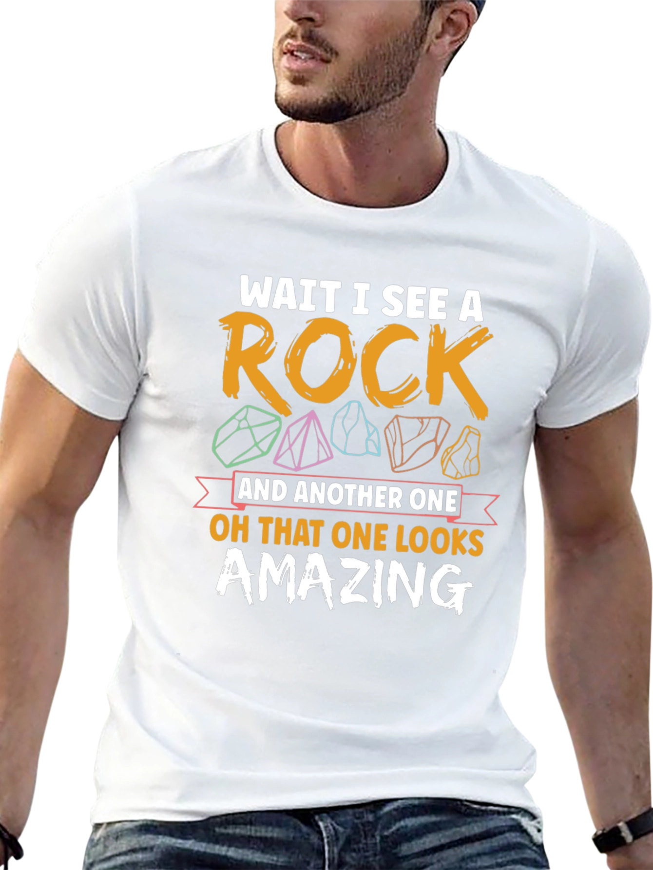 Wait I See a Rock Graphic Tee