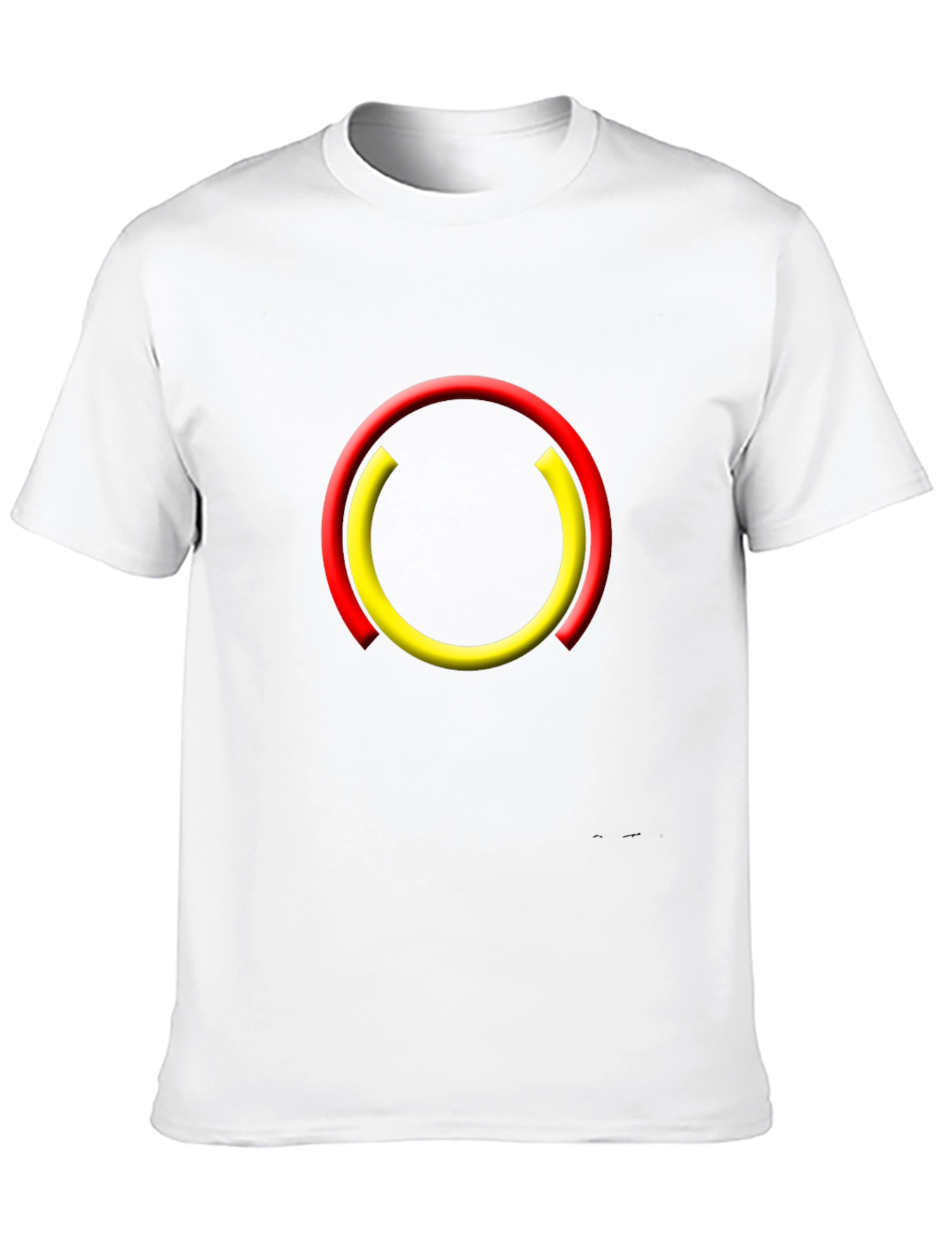 Modern Circle Graphic Black T-Shirt