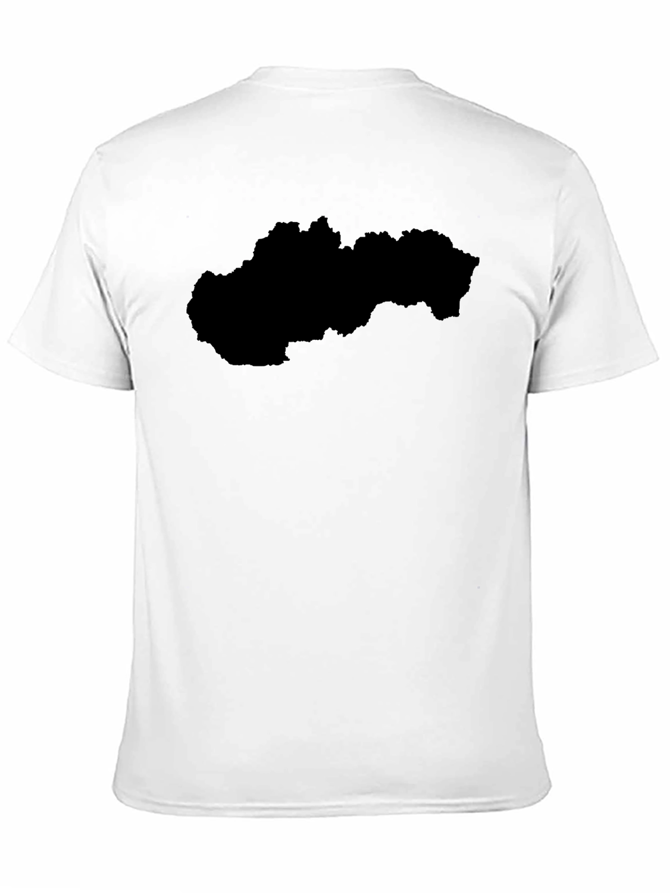Slovakia Outline Black T-Shirt - Country Pride
