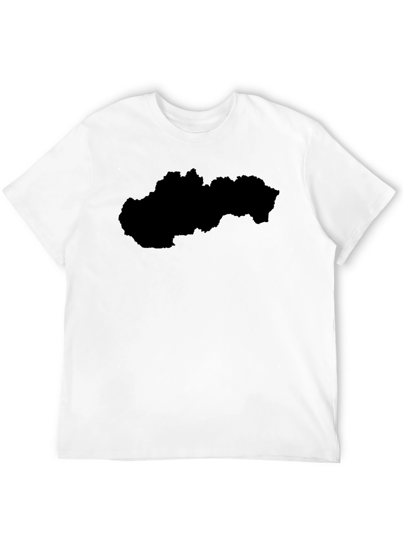 Slovakia Outline Black T-Shirt - Country Pride