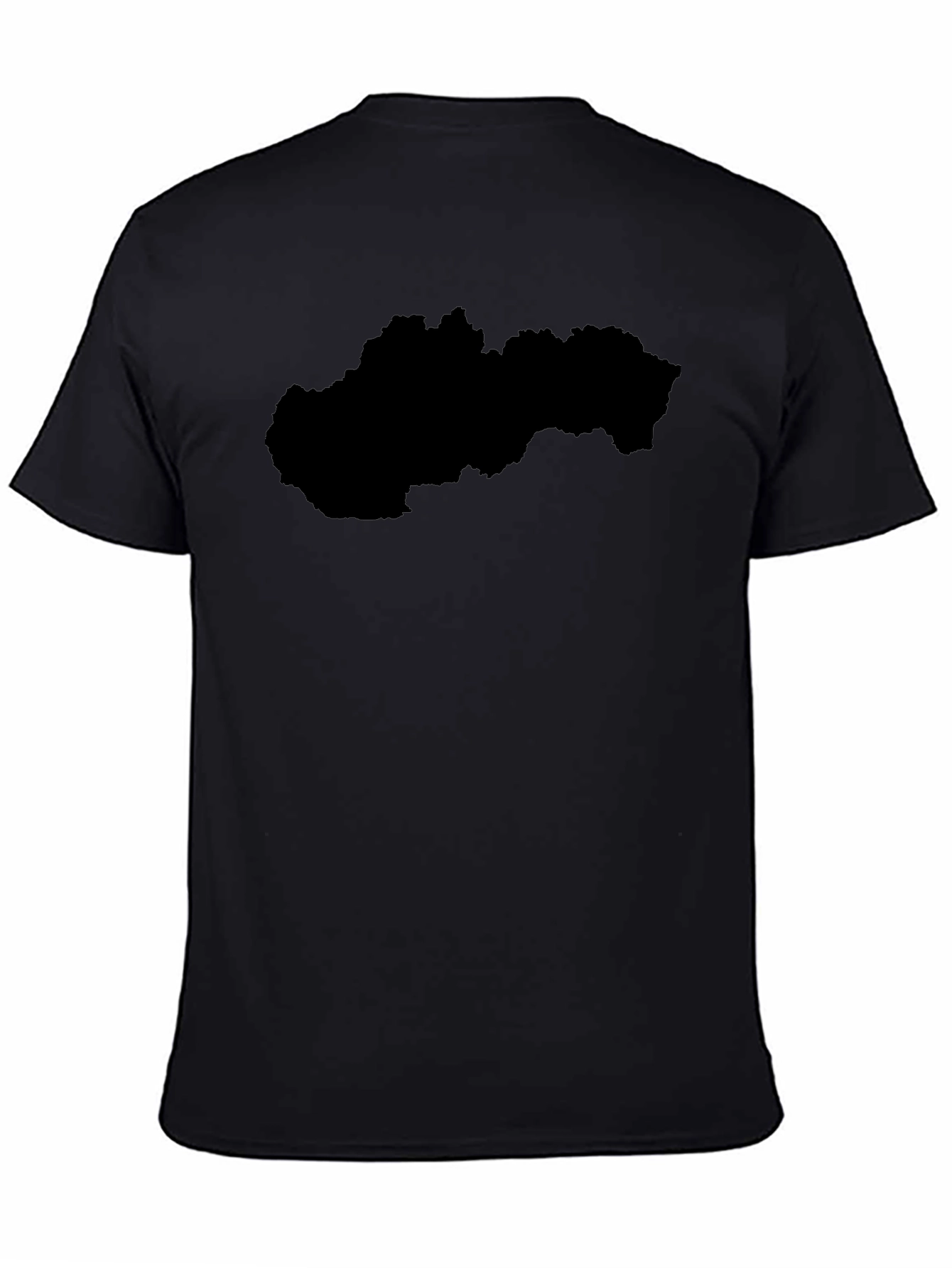 Slovakia Outline Black T-Shirt - Country Pride
