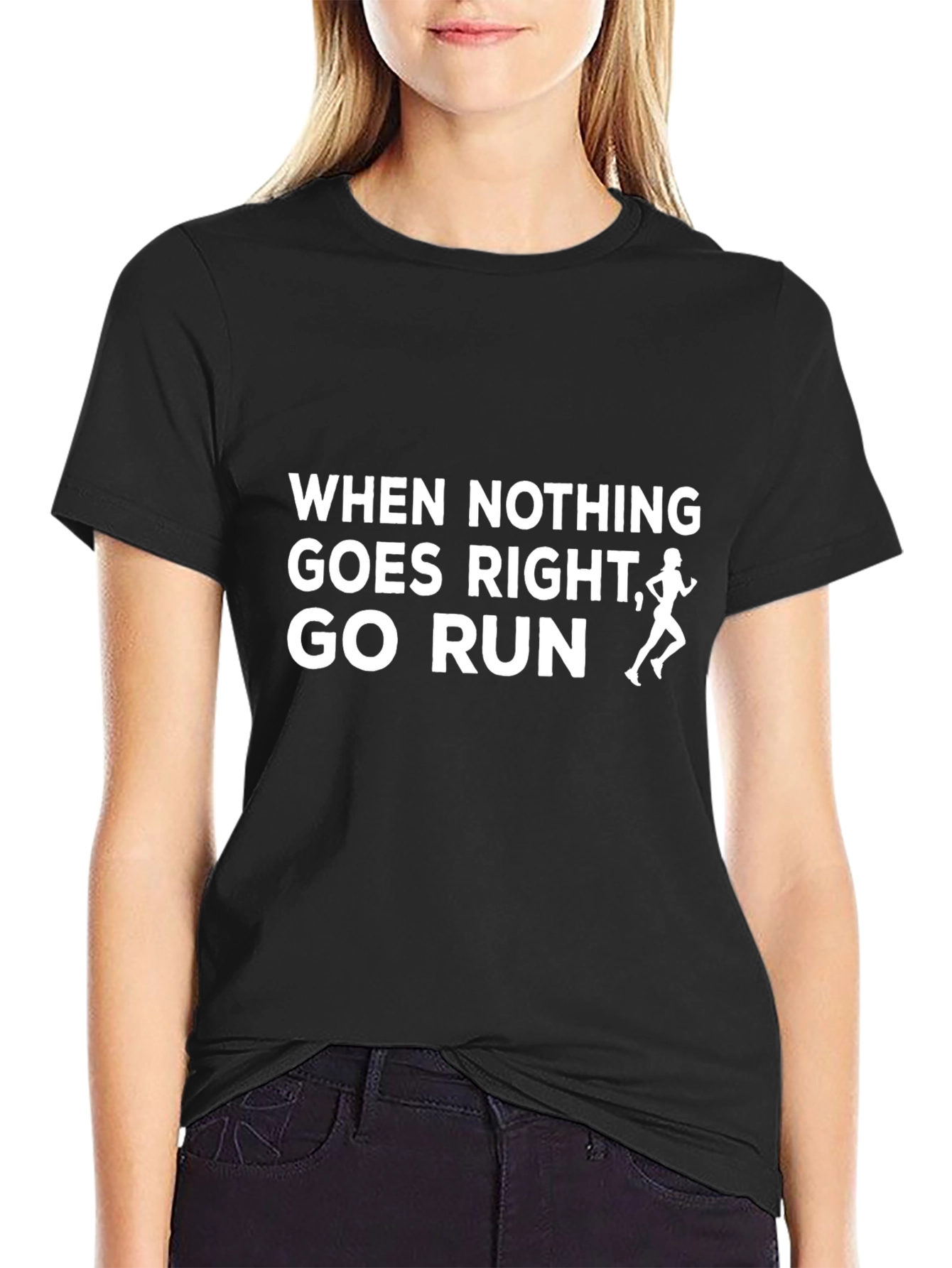 Go Run T-Shirt - Motivational Running Tee