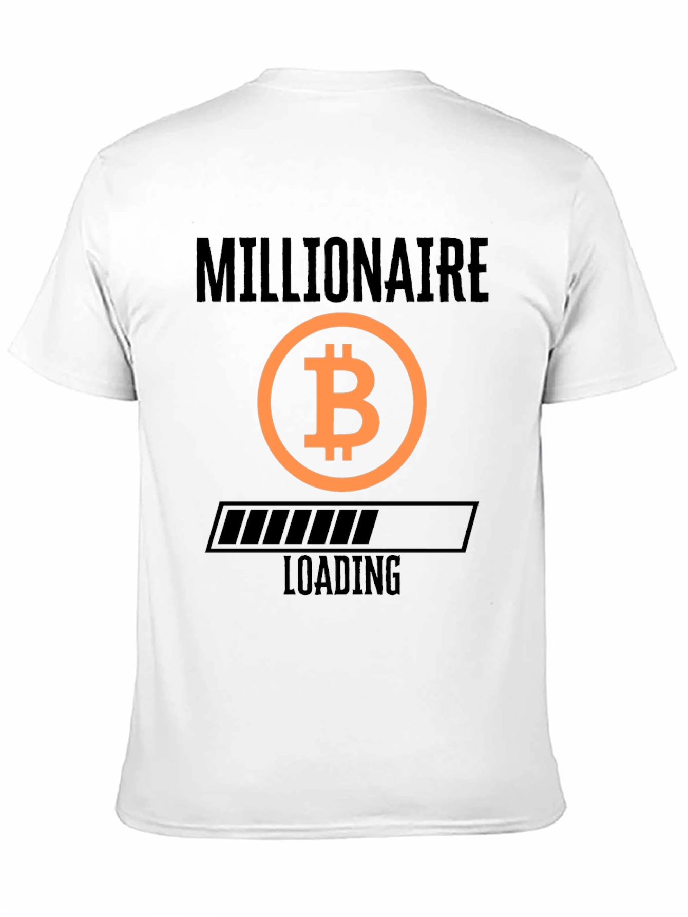 Bitcoin Millionaire Loading Black T-Shirt