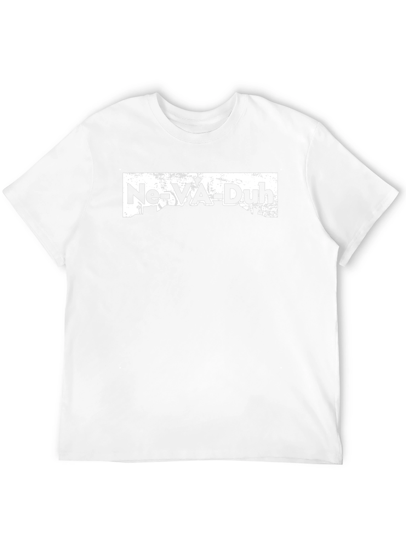 Ne-VA-Duh Graphic Tee -  Black Crew Neck T-Shirt