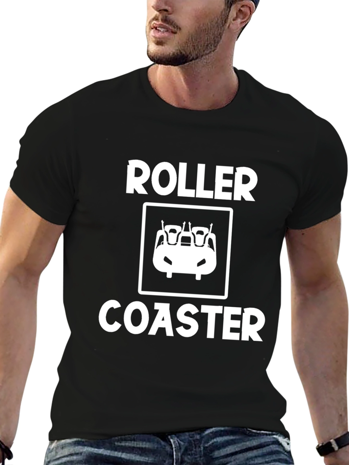 Roller Coaster Graphic Tee - Ride the Thrill!