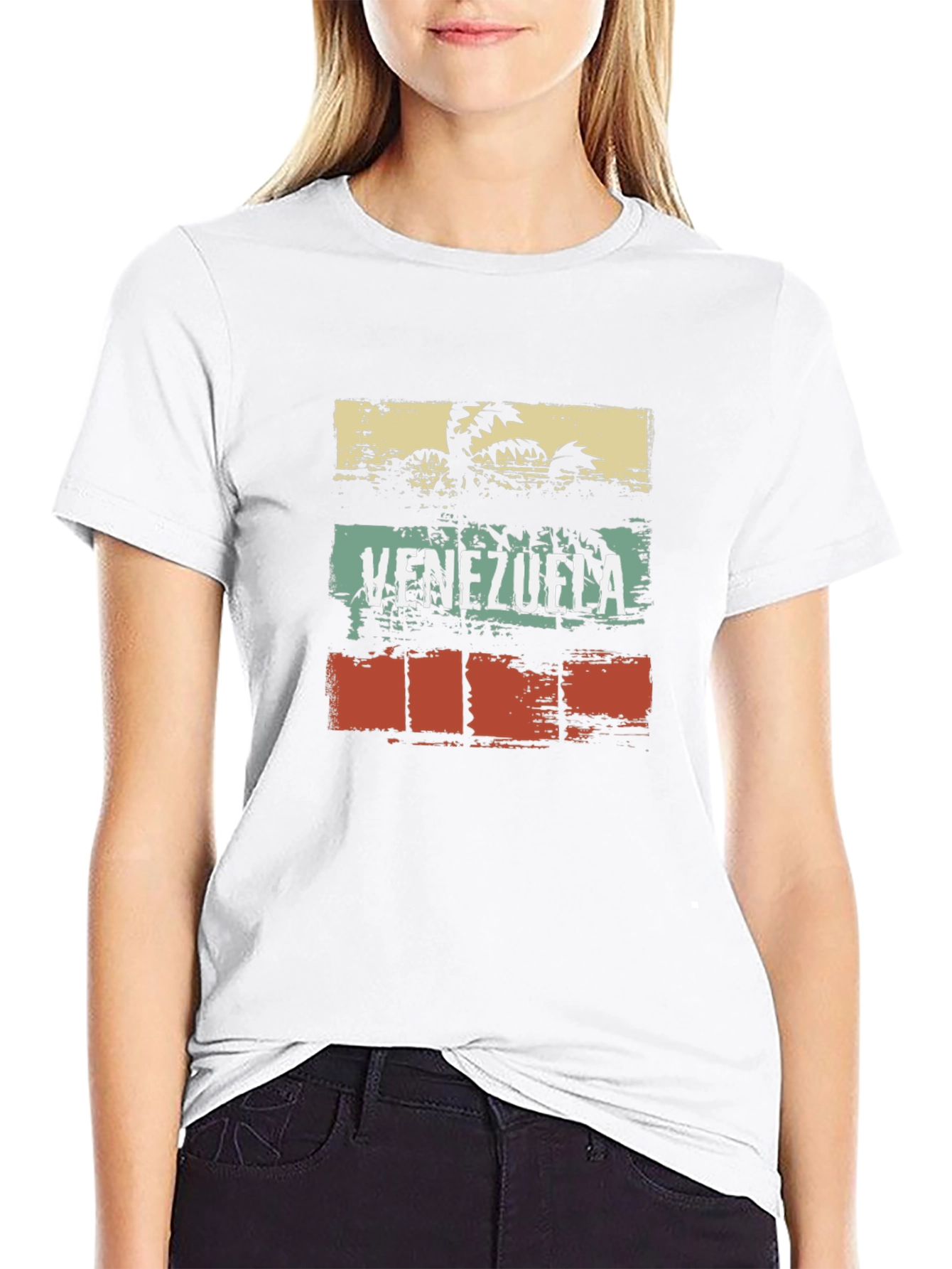 Venezuela Palm Tree T-Shirt Retro Design