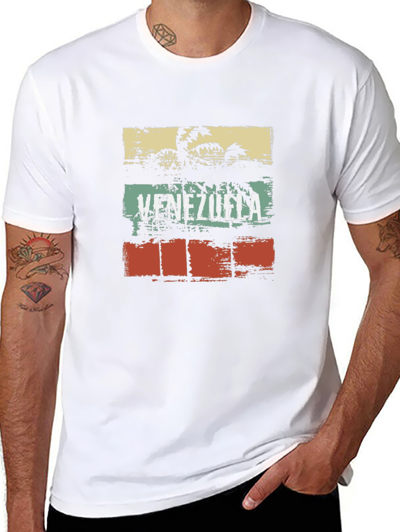 Venezuela Palm Tree T-Shirt Retro Design