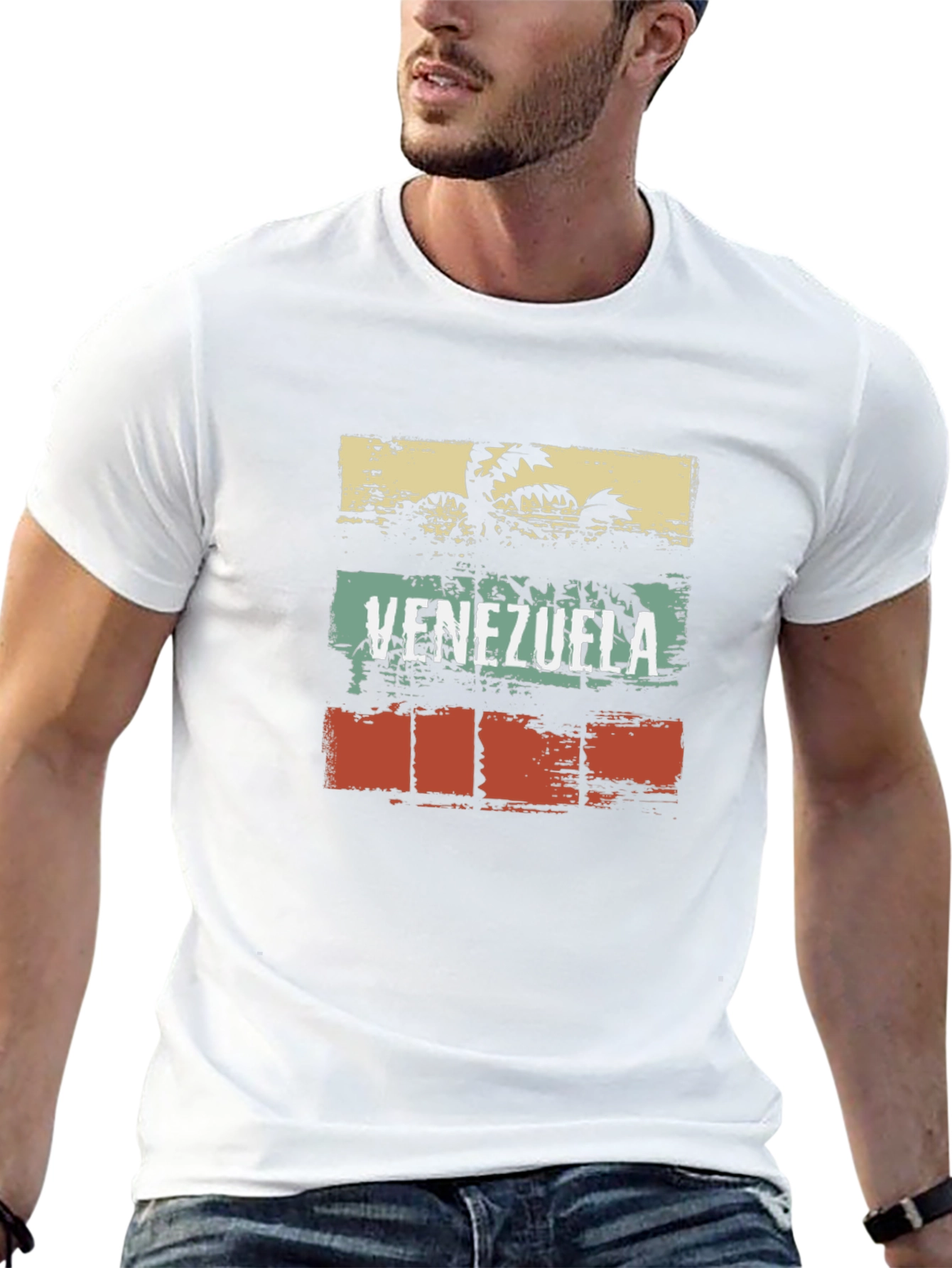 Venezuela Palm Tree T-Shirt Retro Design