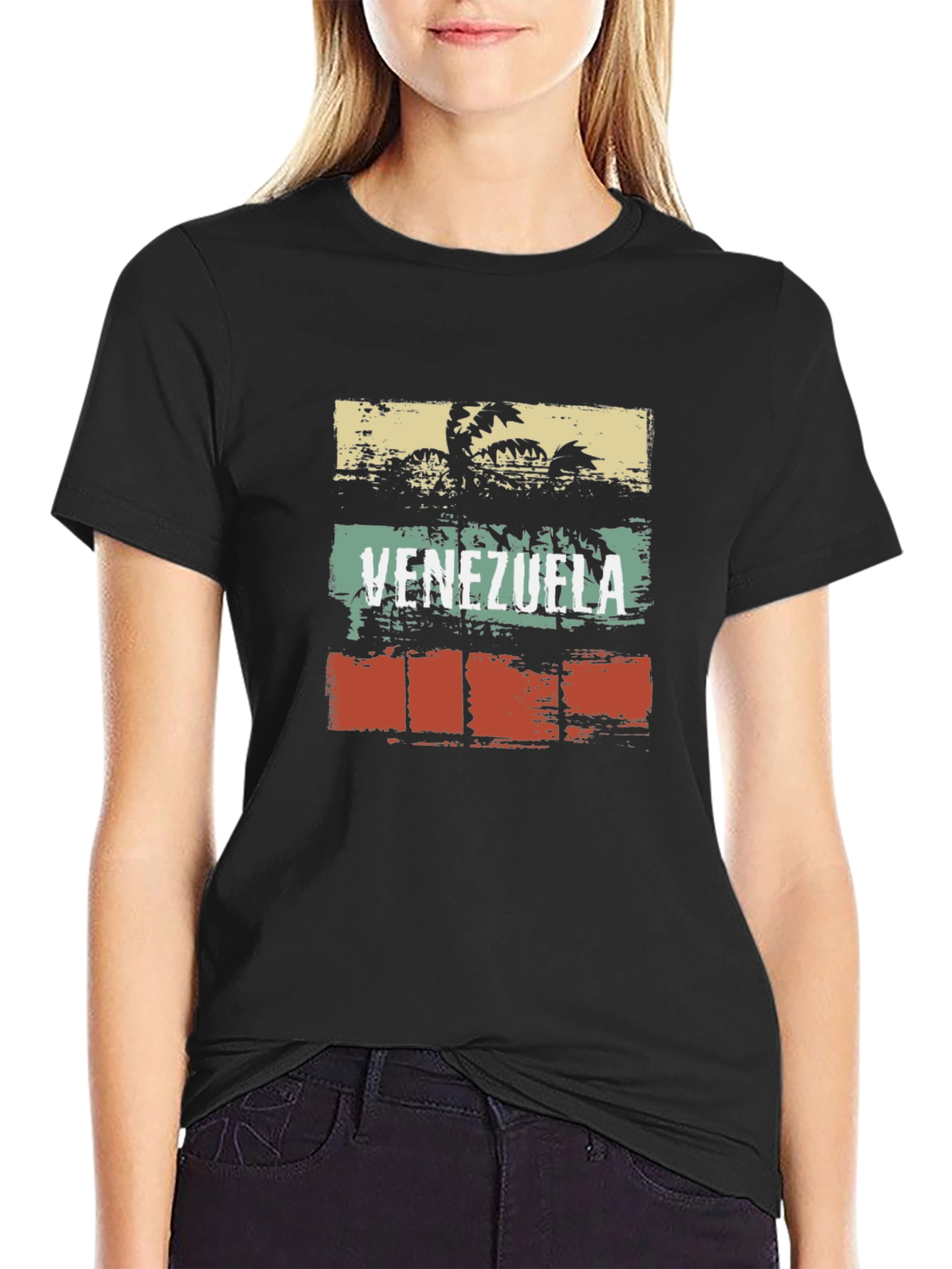 Venezuela Palm Tree T-Shirt Retro Design