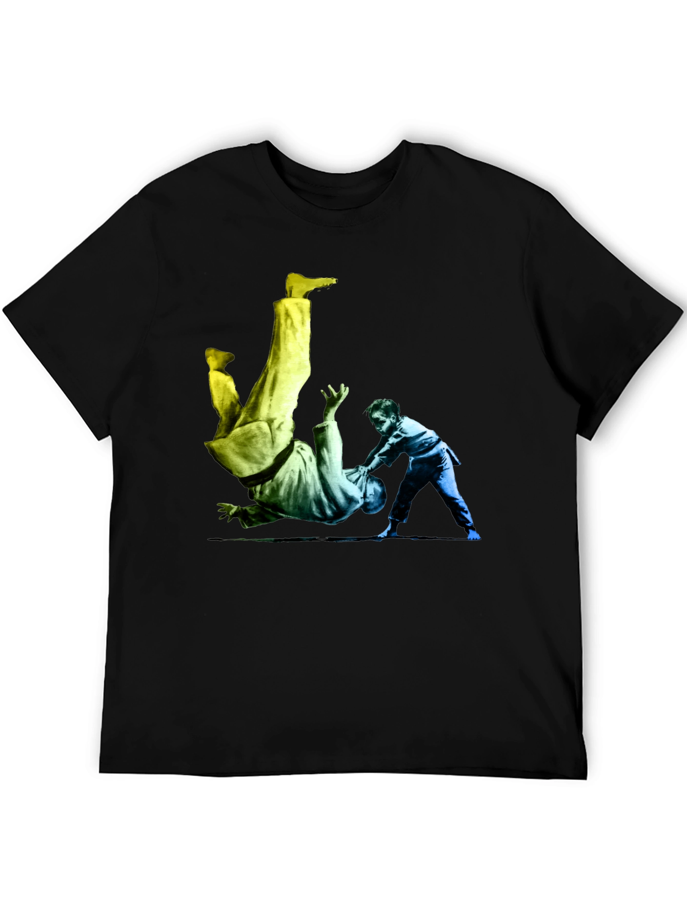 Judo Throw Graphic Black T-Shirt