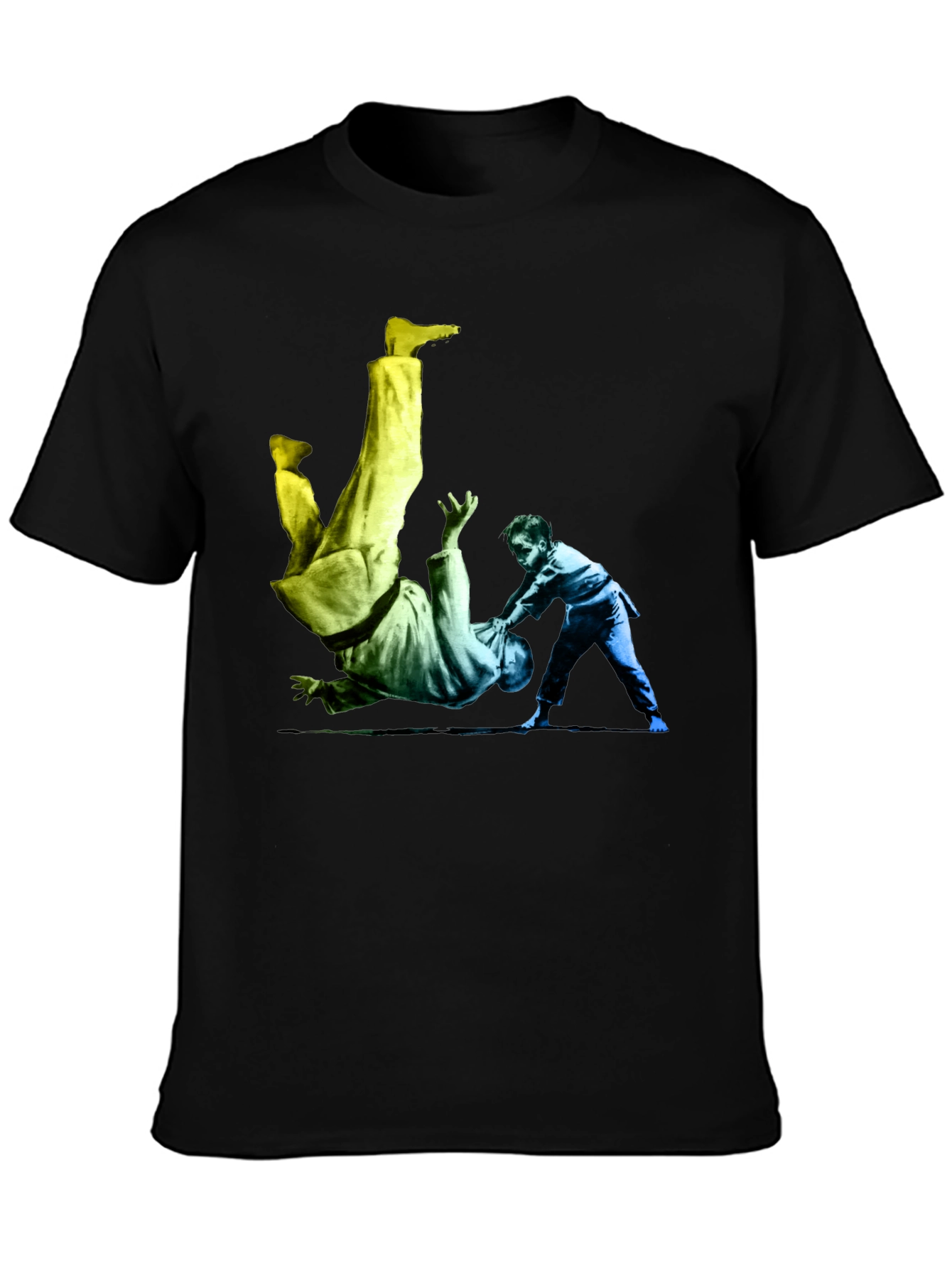 Judo Throw Graphic Black T-Shirt