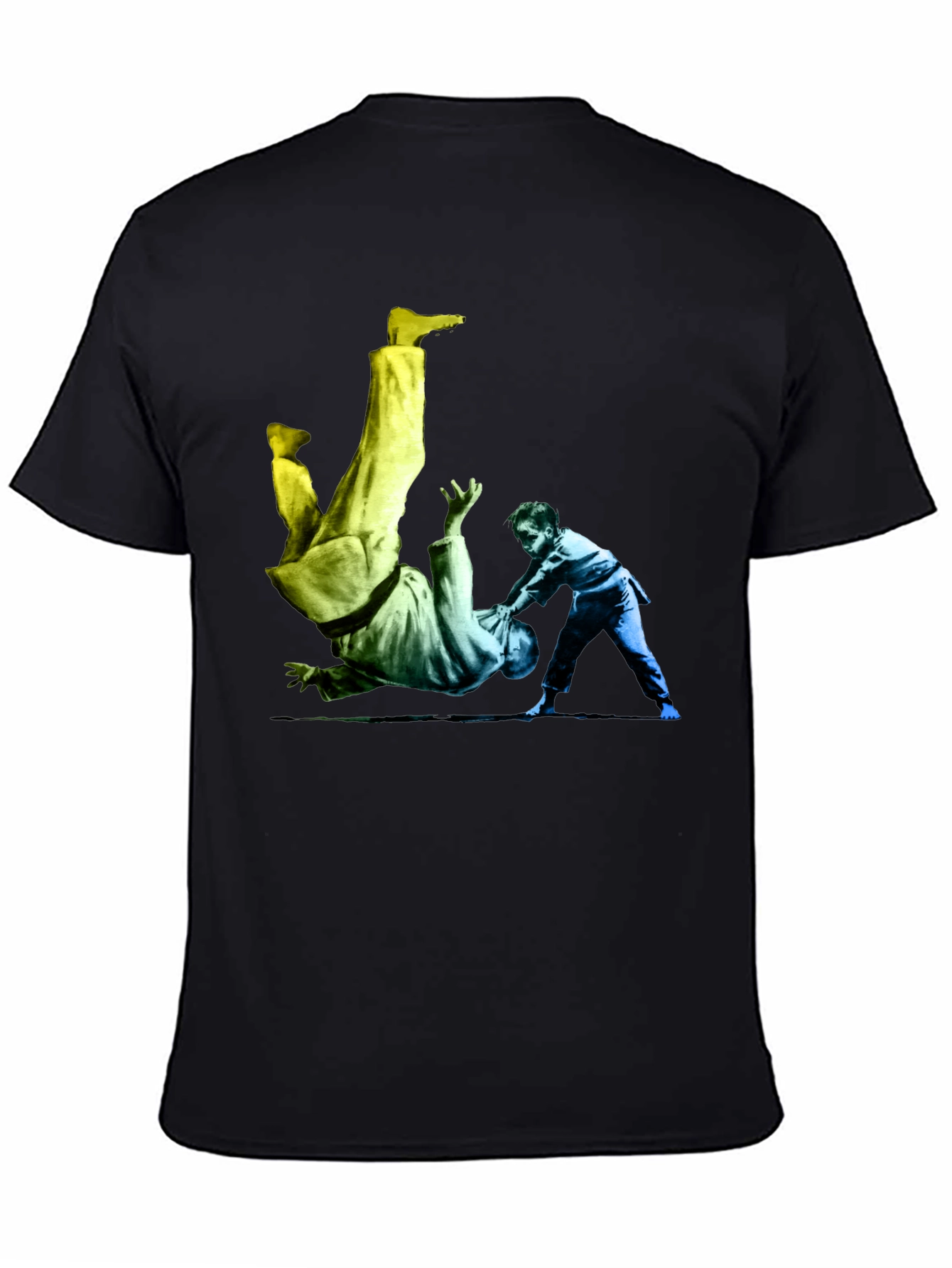 Judo Throw Graphic Black T-Shirt