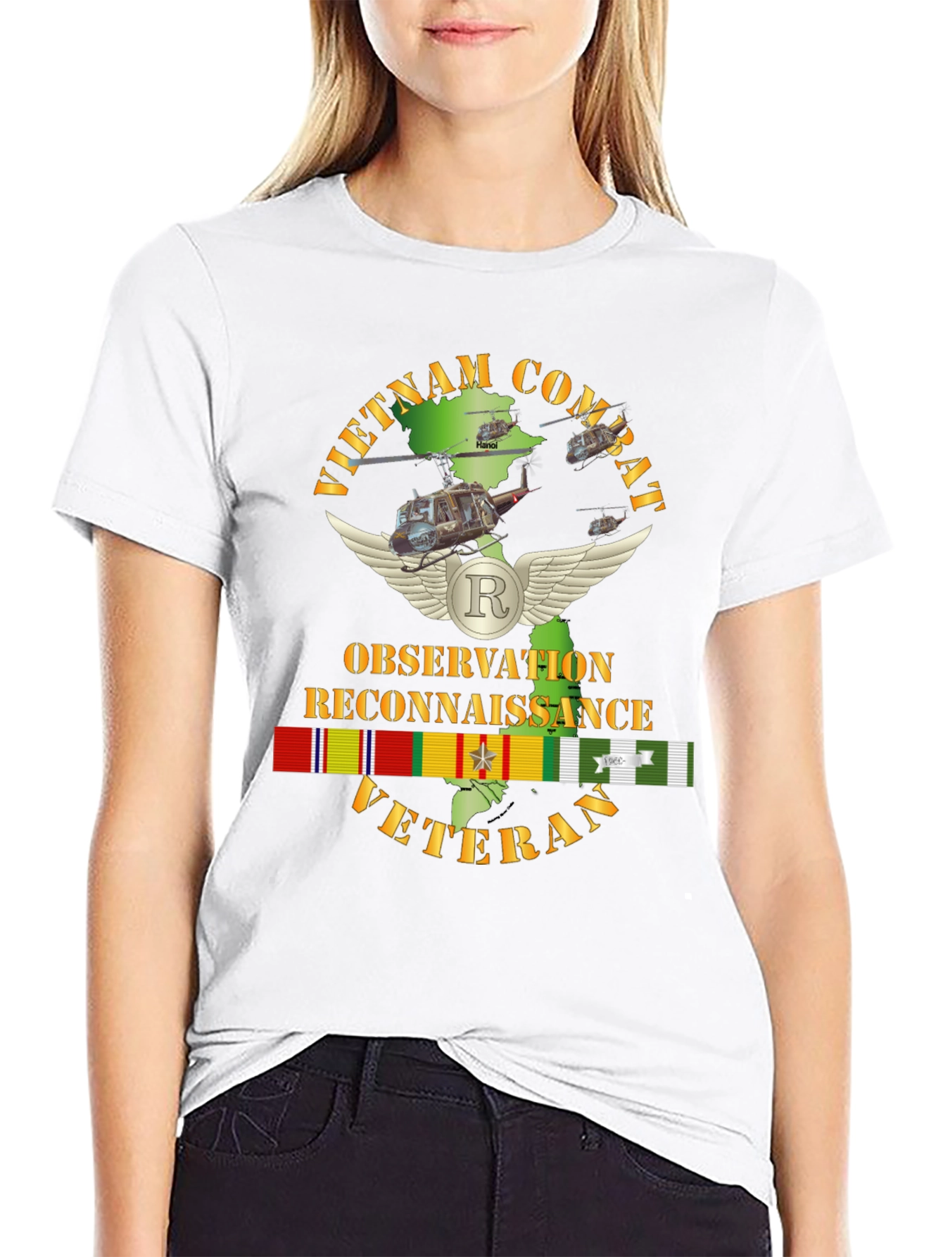 Vietnam Combat Veteran Observation Reconnaissance T-Shirt