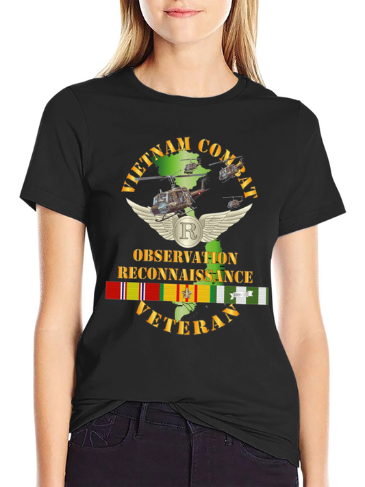 Vietnam Combat Veteran Observation Reconnaissance T-Shirt