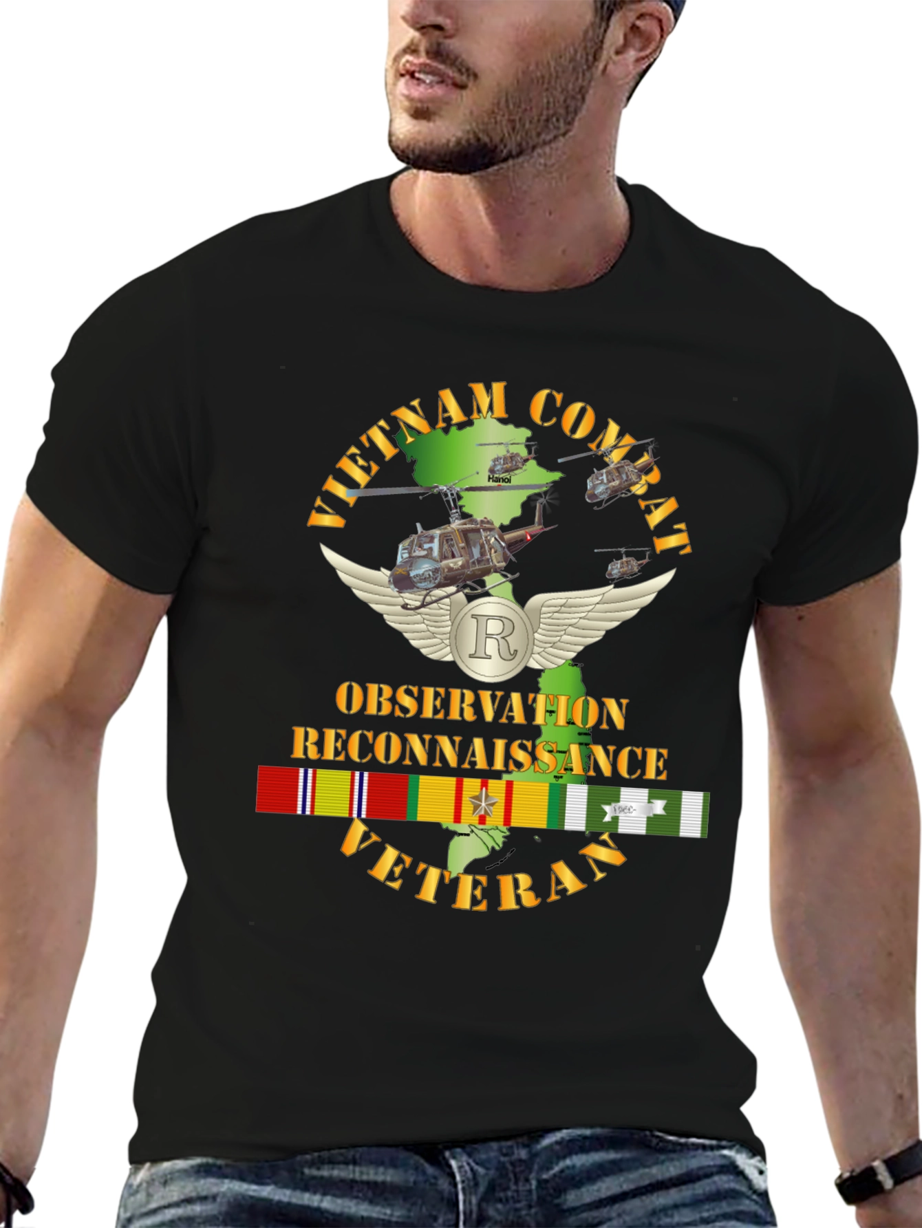 Vietnam Combat Veteran Observation Reconnaissance T-Shirt