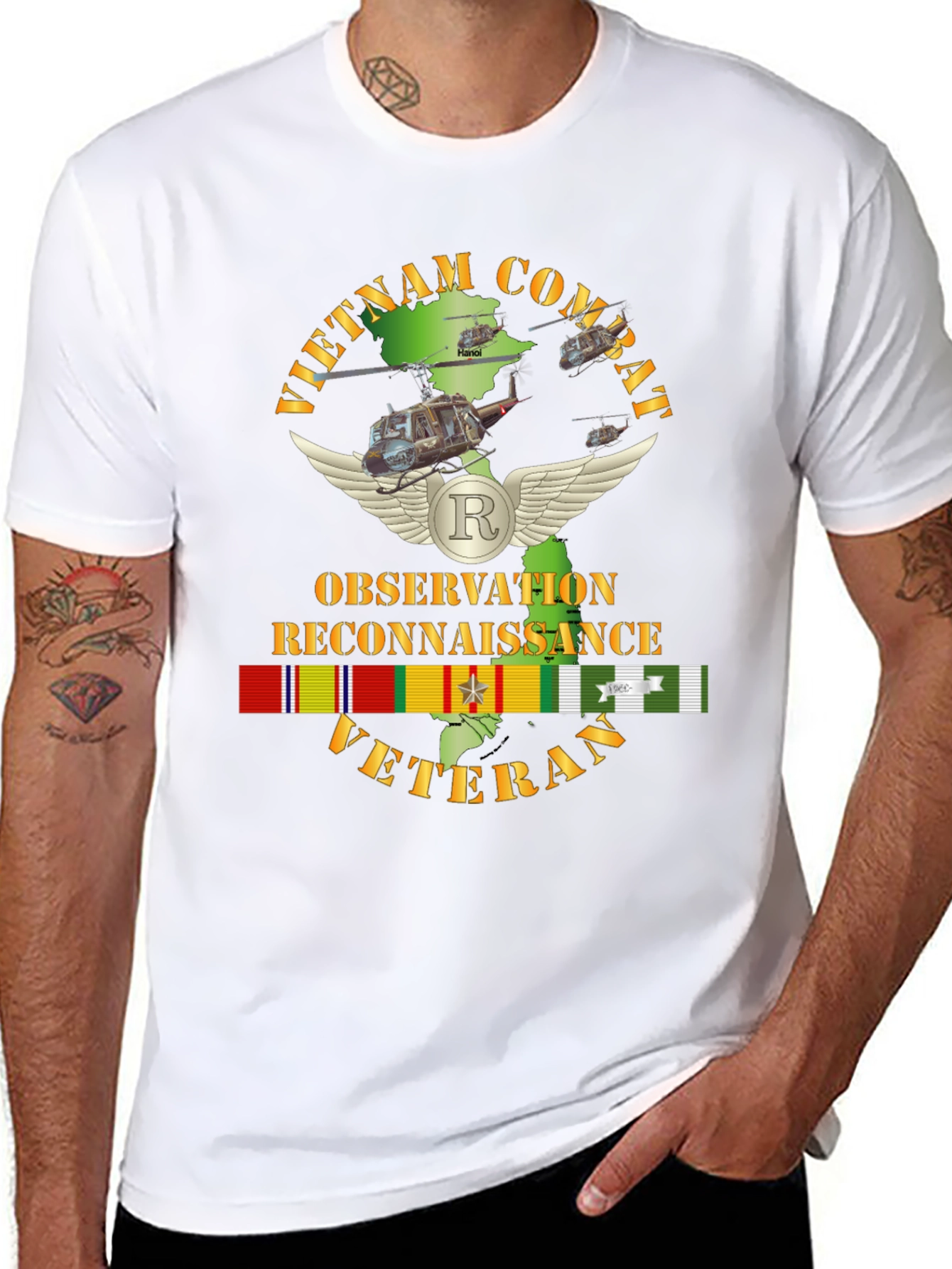 Vietnam Combat Veteran Observation Reconnaissance T-Shirt