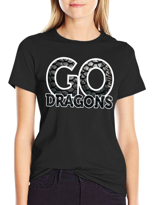 Go Dragons Graphic Tee - Black