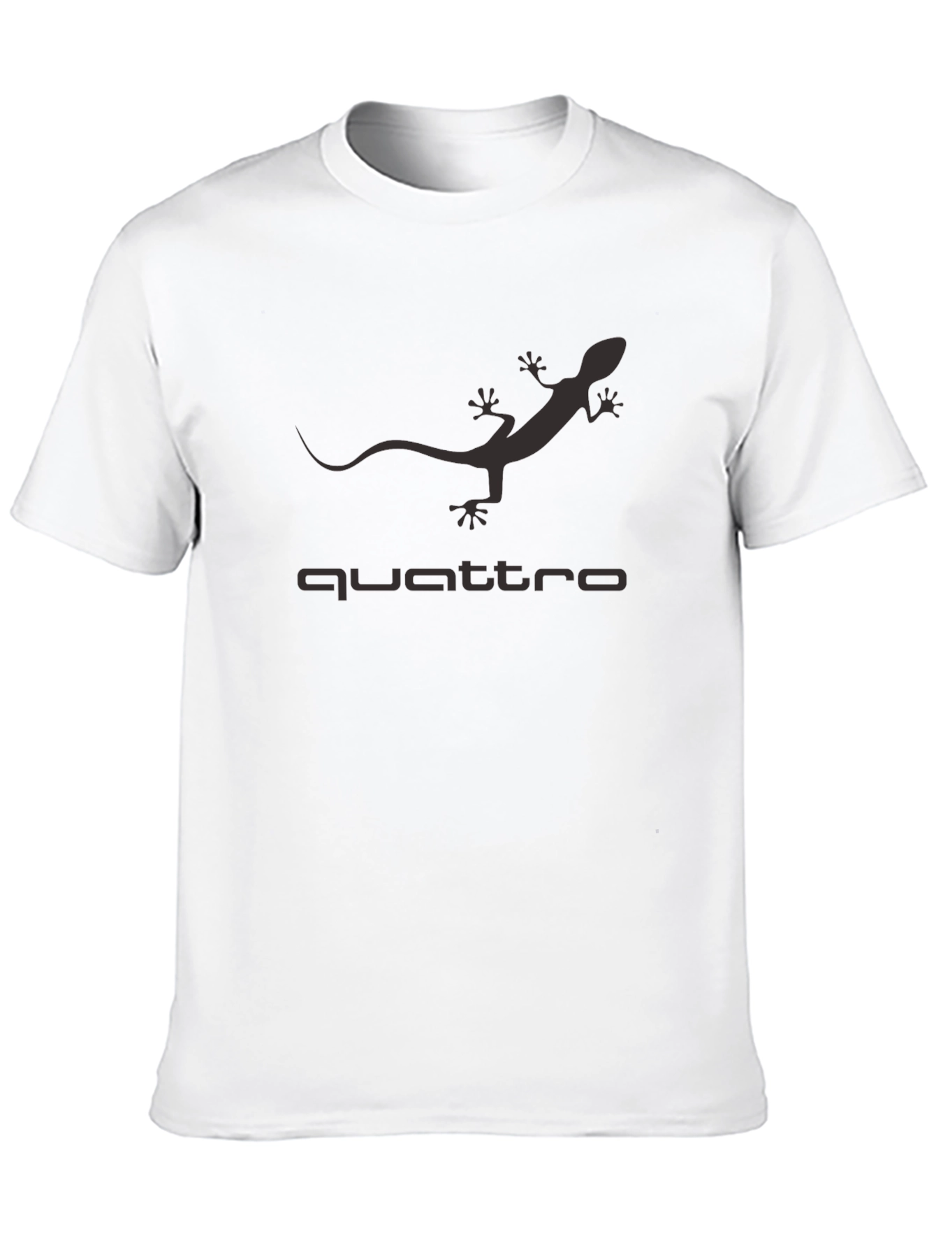 Audi Quattro Gecko T-Shirt - Mens Black Tee