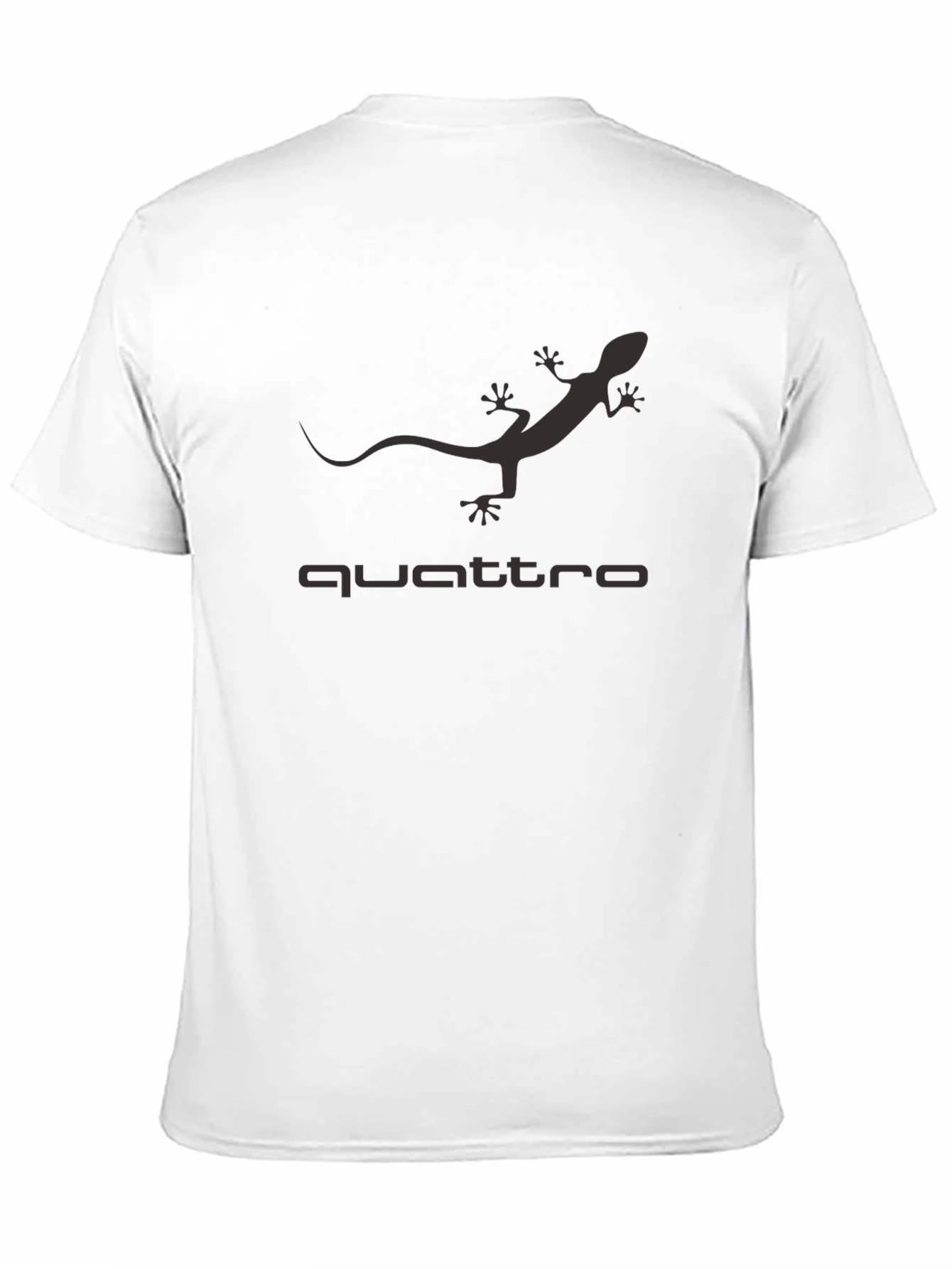 Audi Quattro Gecko T-Shirt - Mens Black Tee