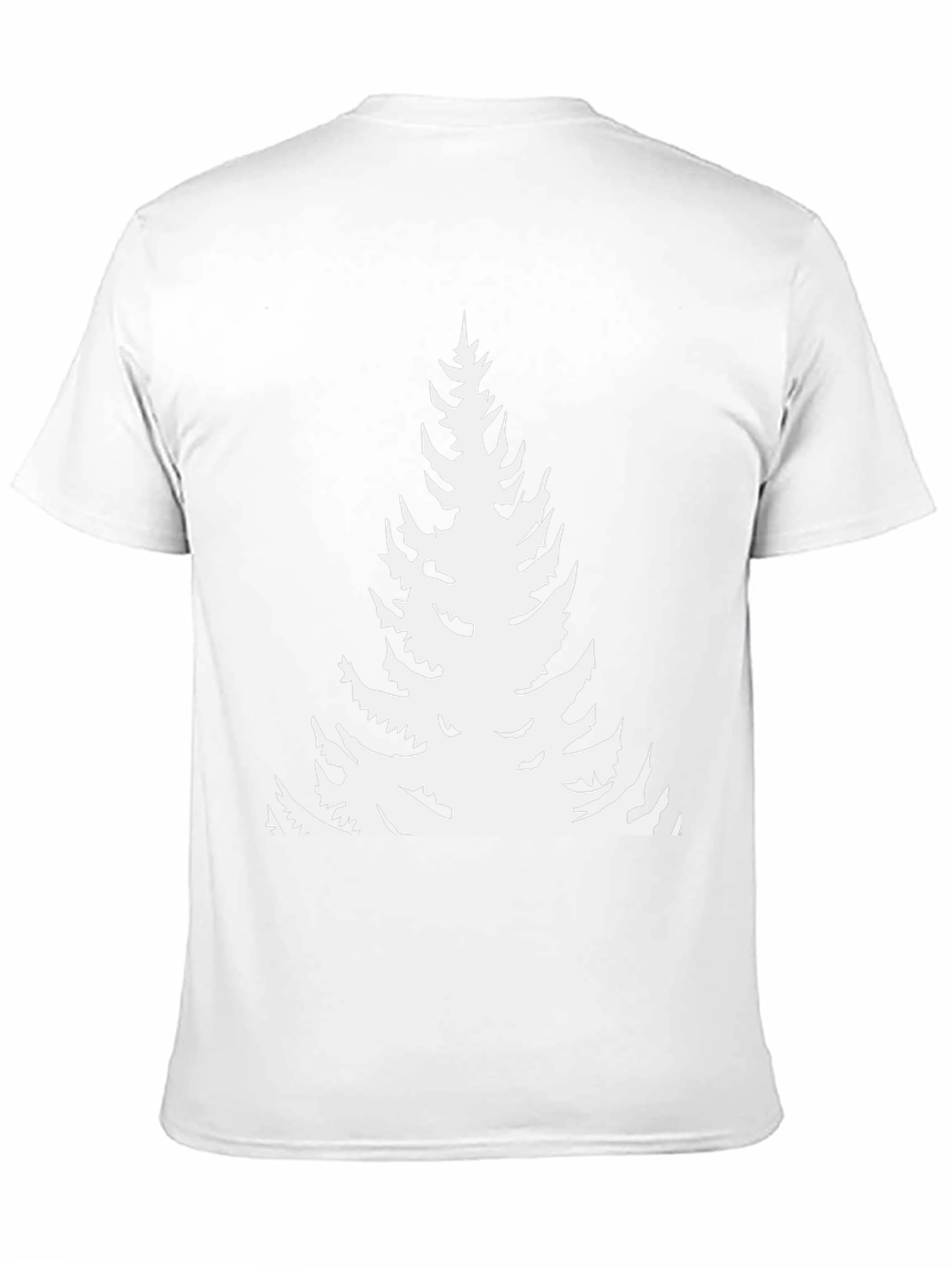 Evergreen Tree Graphic Tee - Black Cotton T-Shirt