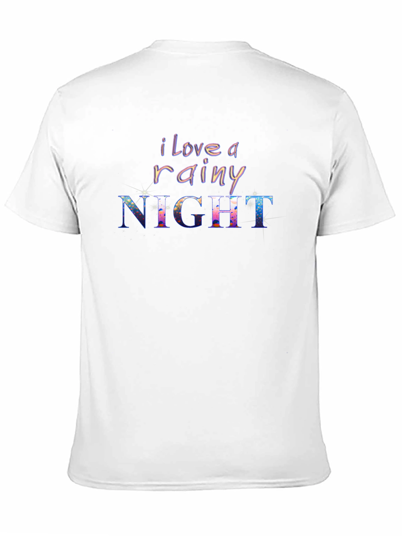 I Love a Rainy Night Black T-Shirt