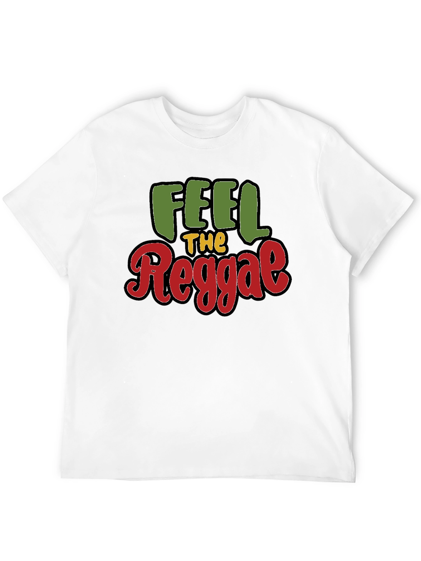 Feel The Reggae Black T-Shirt