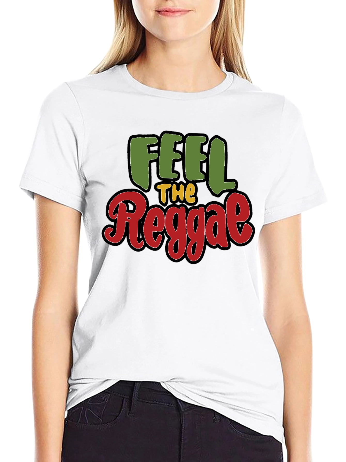 Feel The Reggae Black T-Shirt